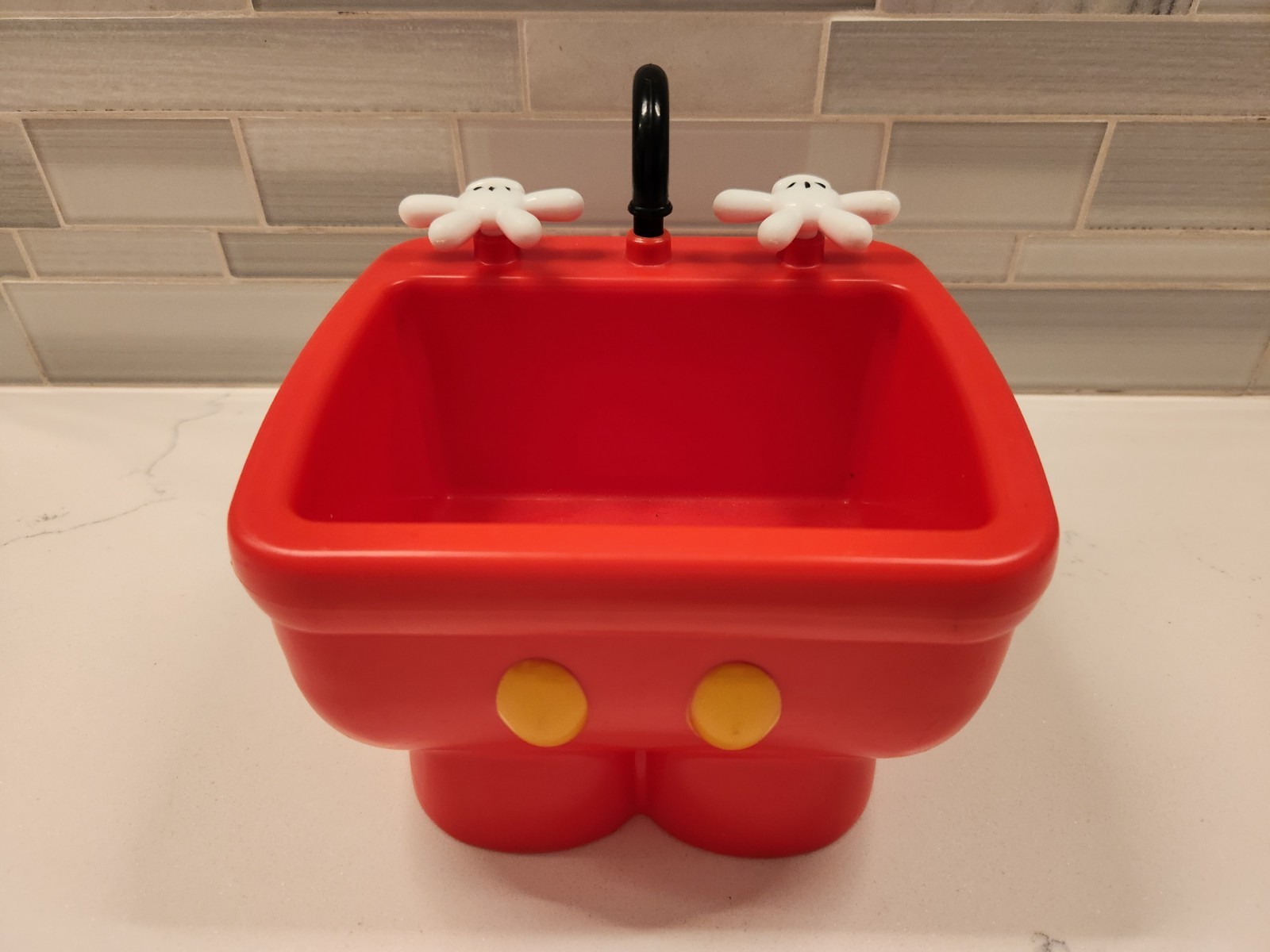 Mickey Mouse Red Pants Kitchen Sink Souvenir Ice Cream Bowl Disney Parks