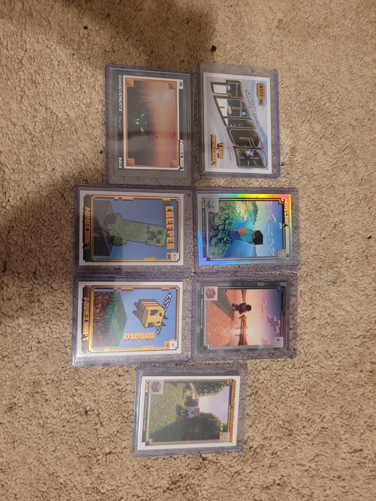 2024 Panini Minecraft 7 Numbered Card Lot