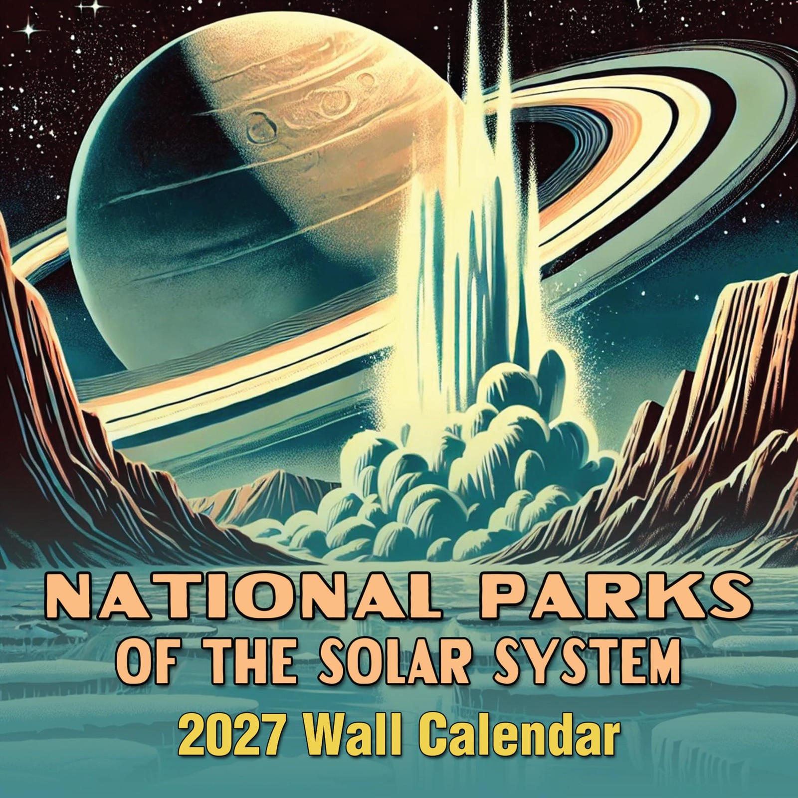 2027 National Parks of the Solar System Monthly Wall Calendar