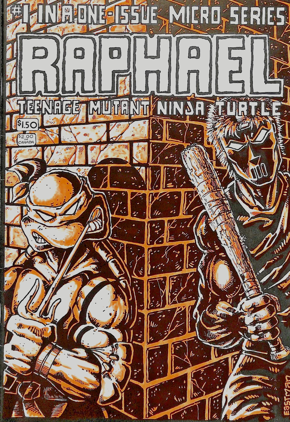 Raphael Teenage Mutant Ninja Turtle #1 Micro-Series 1st Casey Jones TMNT 1985