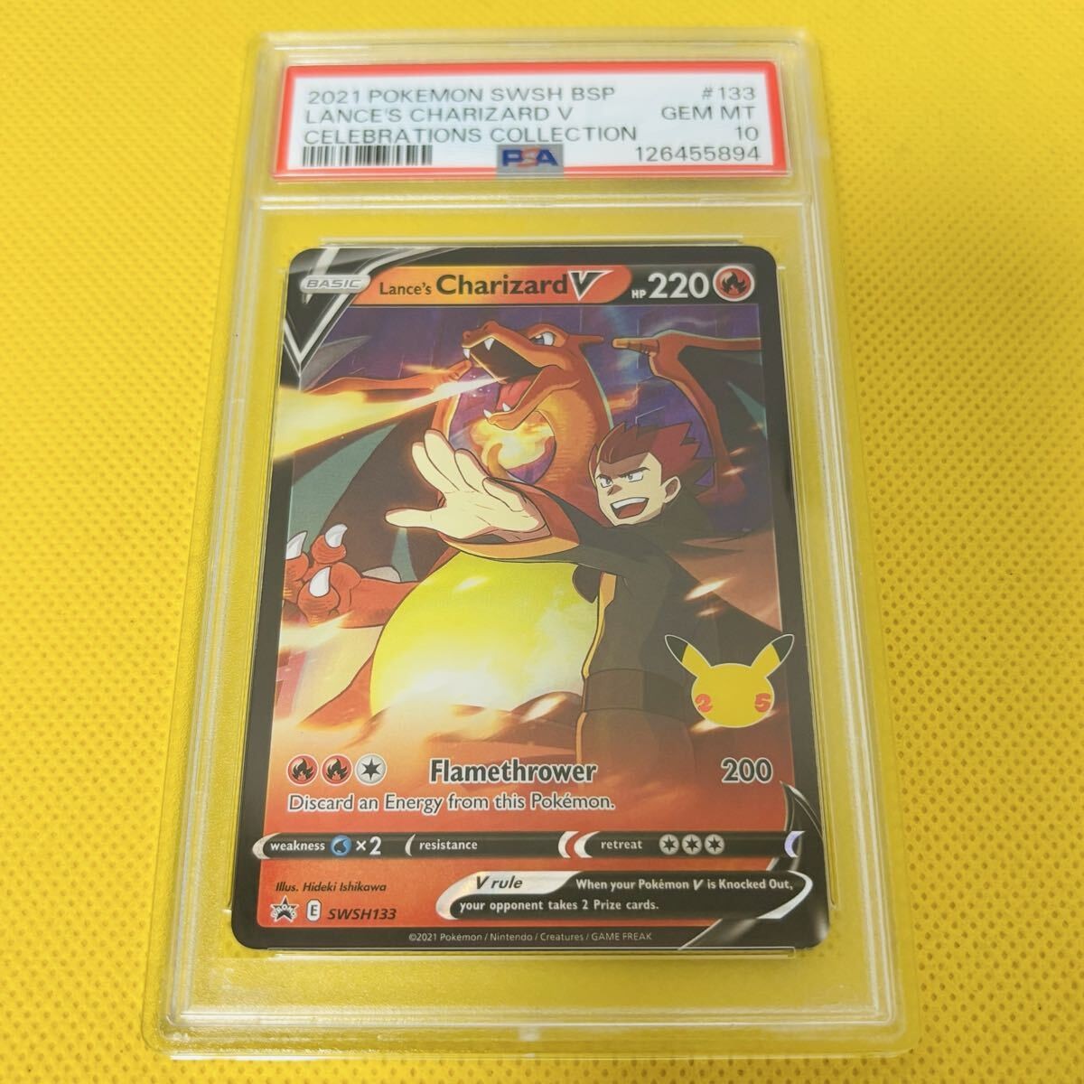 Wataru\'s Charizard V 25th Anniv PSA 10 GEM MINT English Pokemon Card
