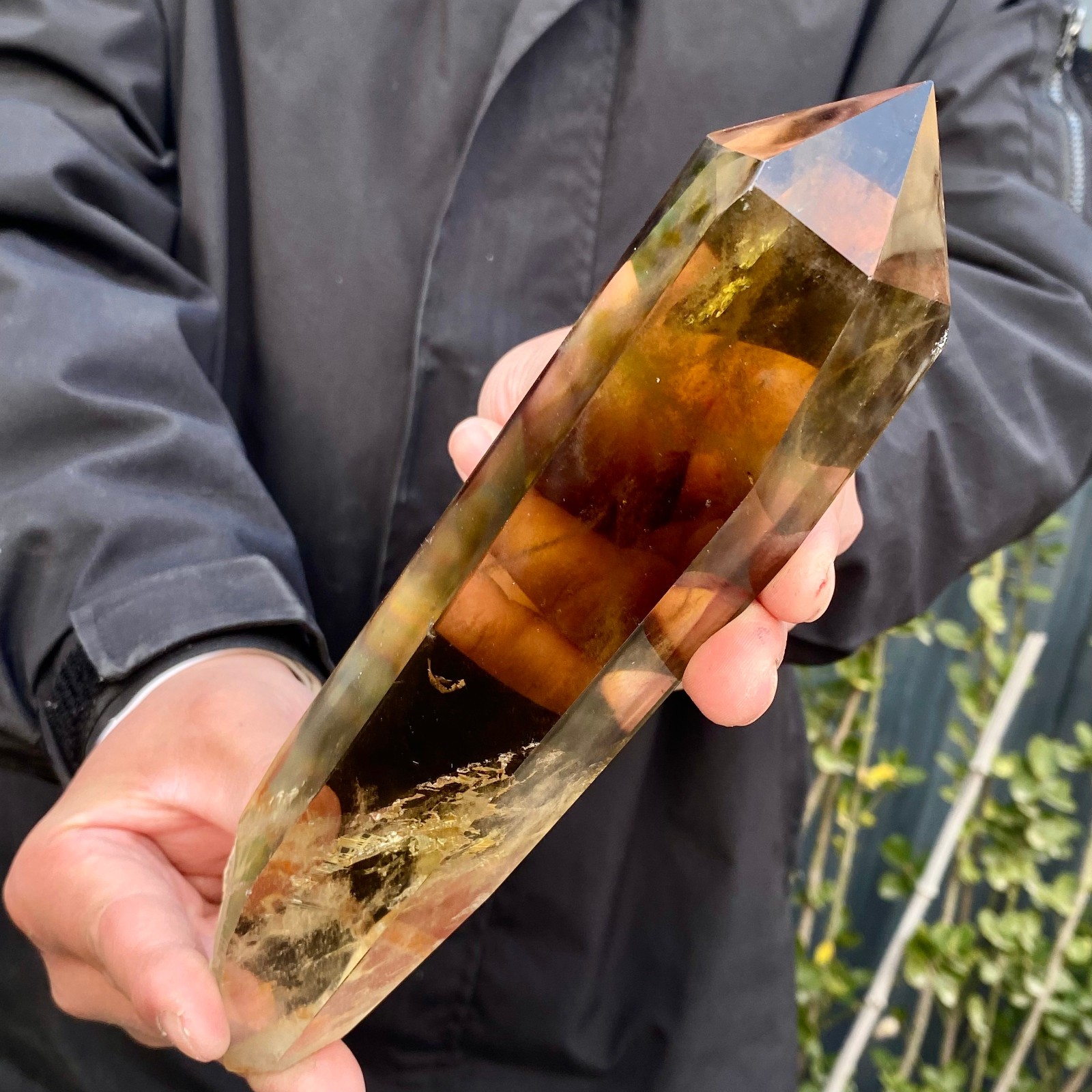 1.55LB Citrine obelisk energy column Reiki healing