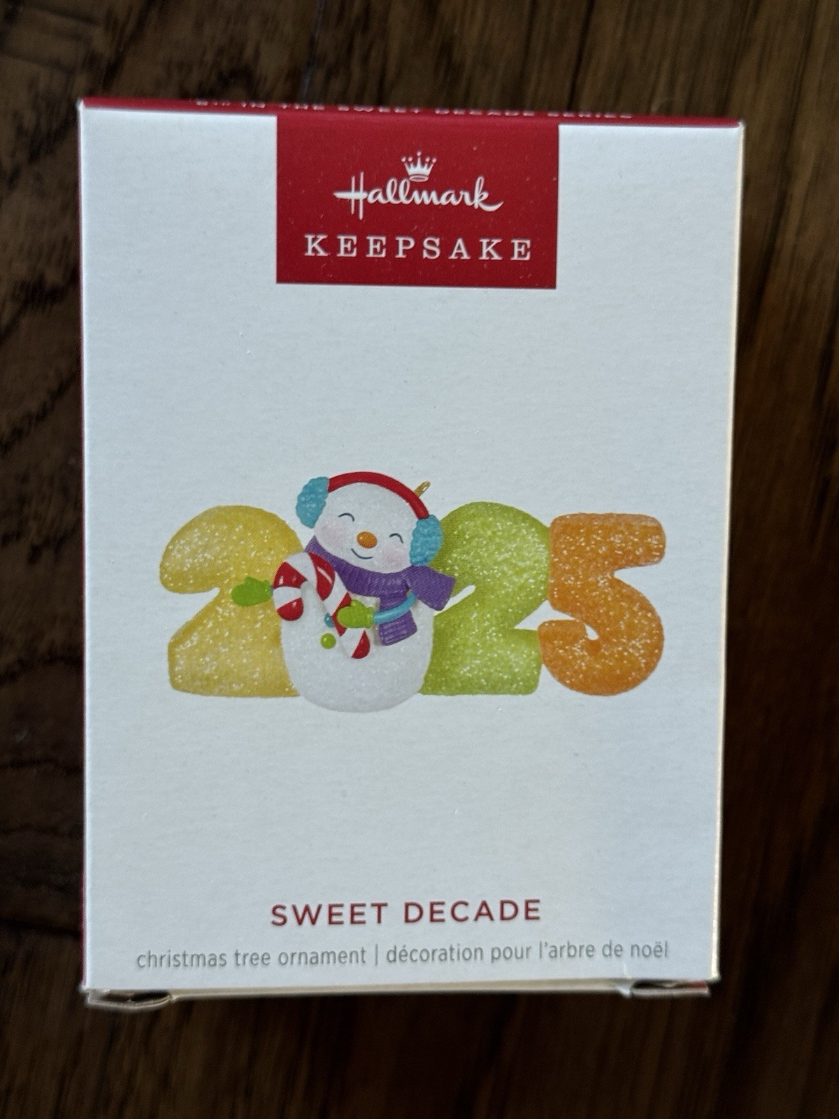 HALLMARK  2025 SWEET DECADE ORNAMENT * BOX DAMAGE *