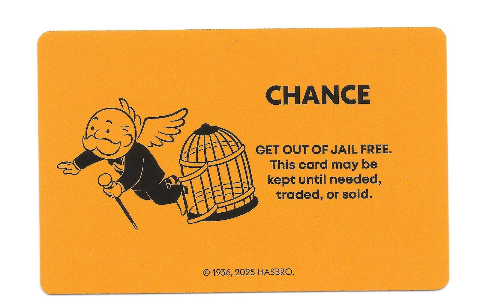 MONOPOLY 2025 Replacement Chance Cards NEW - YOU PICK