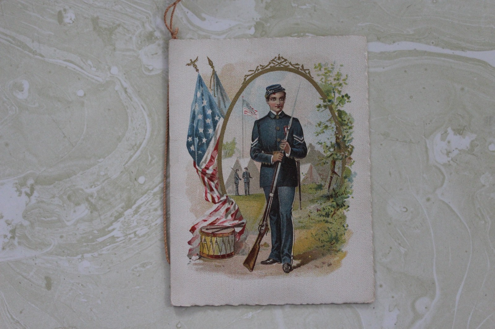 VTG. & ORIGINAL PROGRAM BOOKLET FROM 7TH ANNUAL EXHIBITION DRILL AND BALL 1891