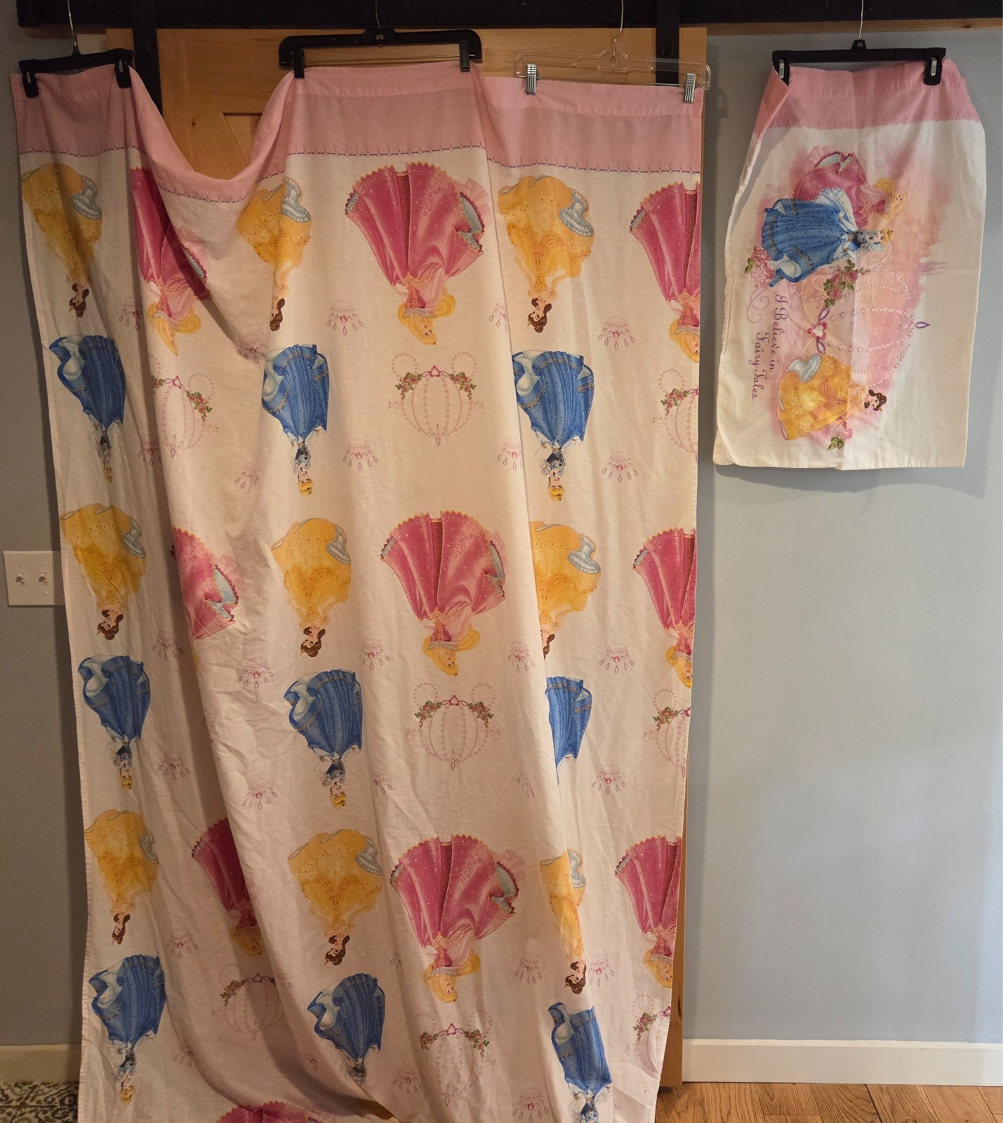 Disney Princess I Believe In Fairy Tales Twin Flat Sheet & Pillowcase