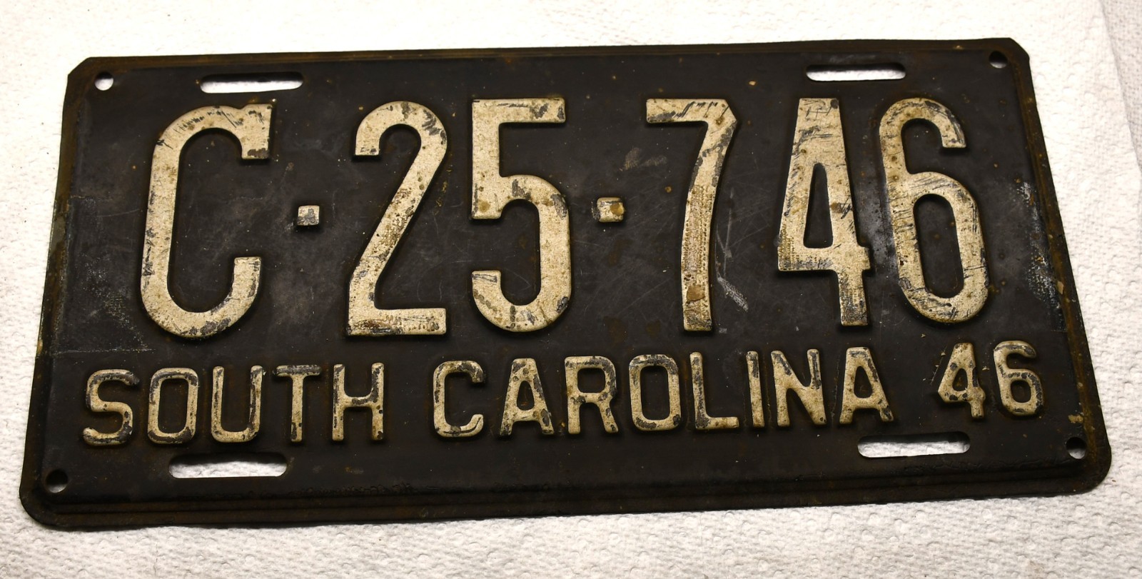 Vintage 1946 South Carolina License Plate
