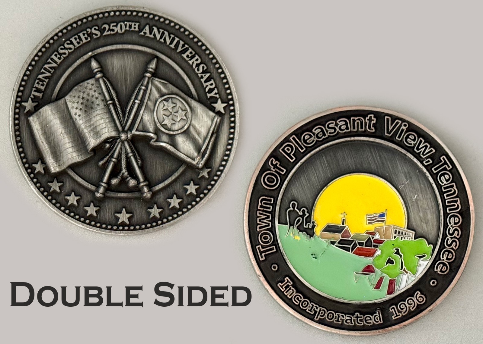 Tennessee 250th Anniv Pleasant View Town Challenge Coin  J#42