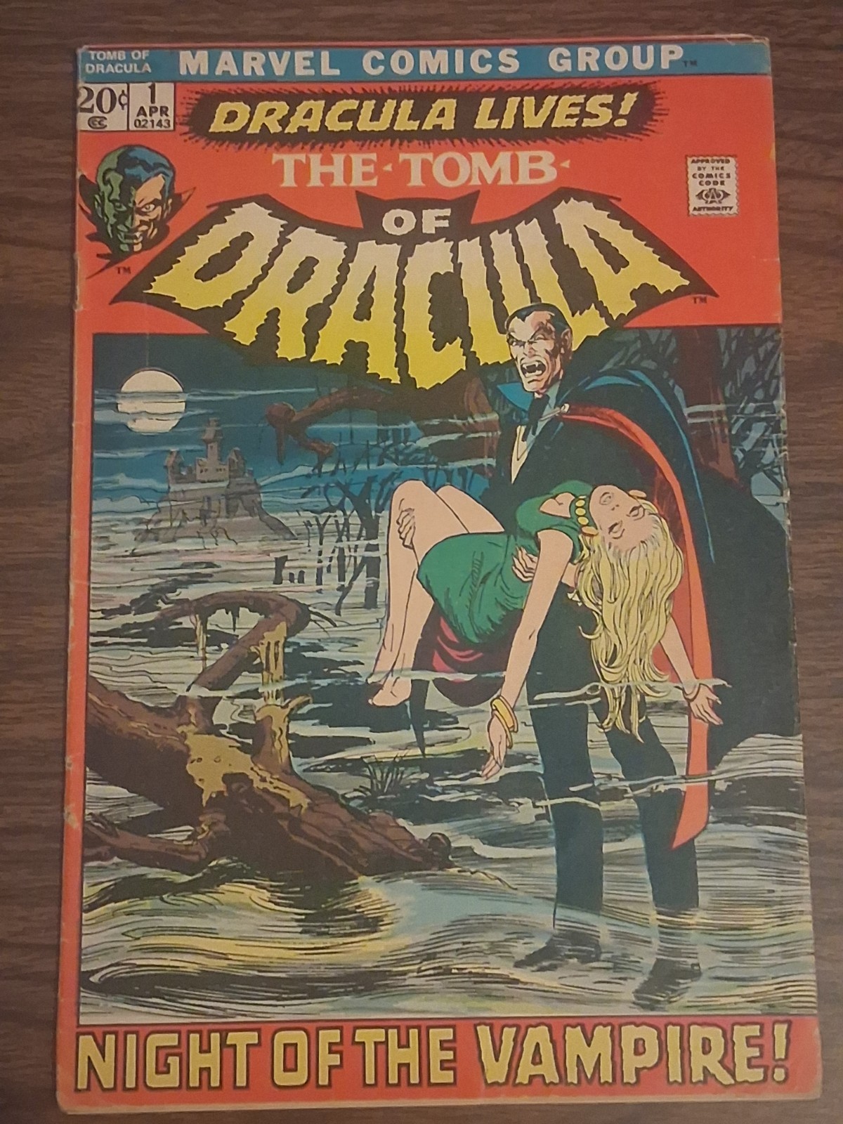 Tomb of Dracula #1 1972 Marvel Comics Neal Adams Low Grade Read Description