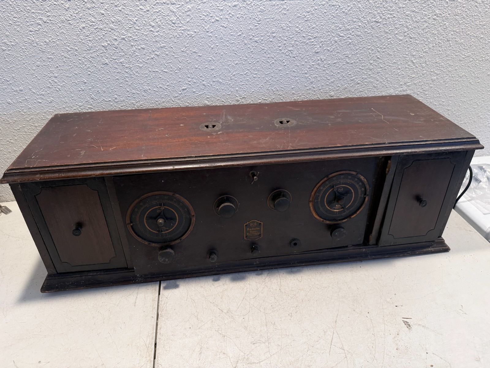 Vintage RCA Radiola Super Heterodyne AR-812 Tube Radio 1923, Untested