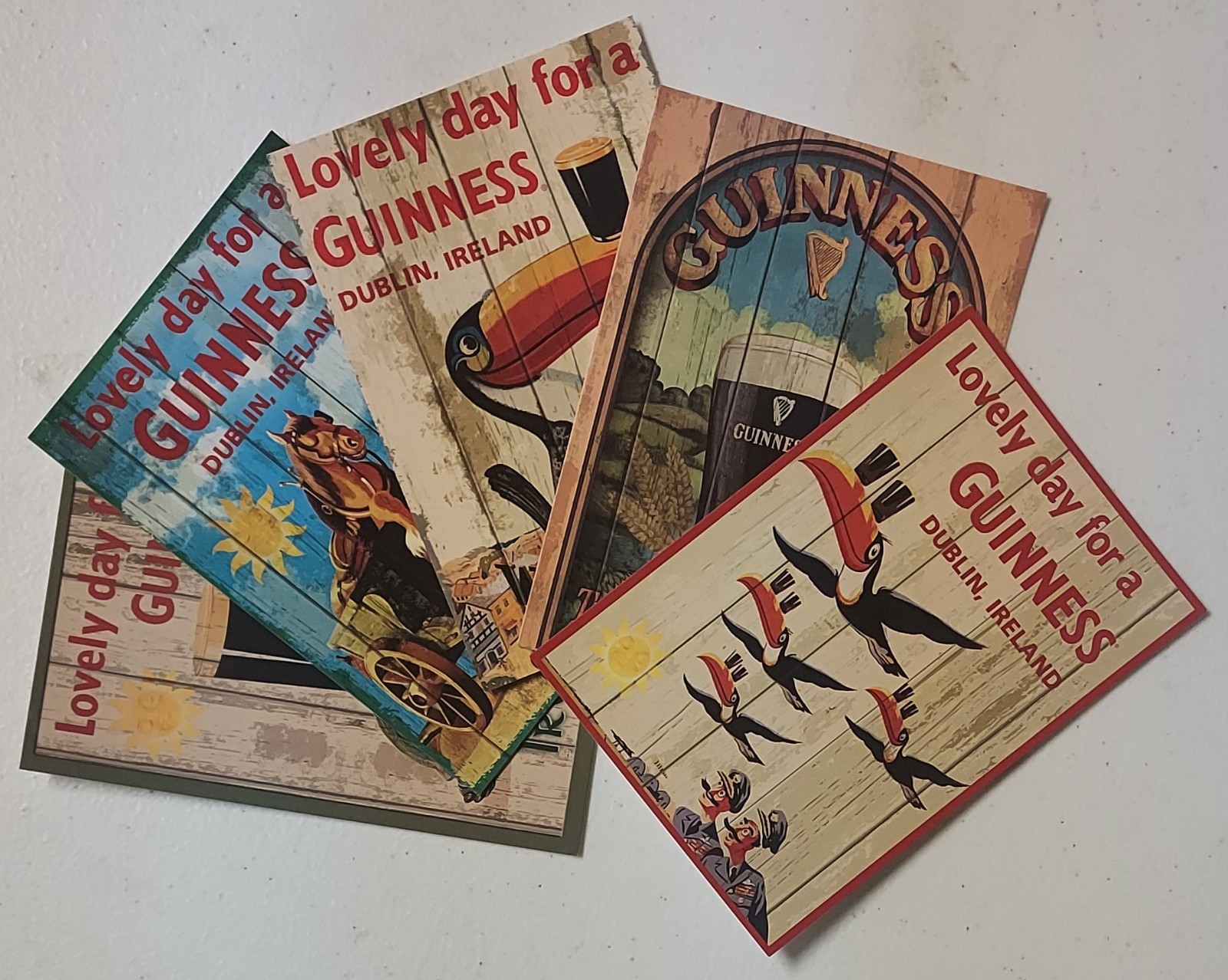 Guinness postcard lot of 5