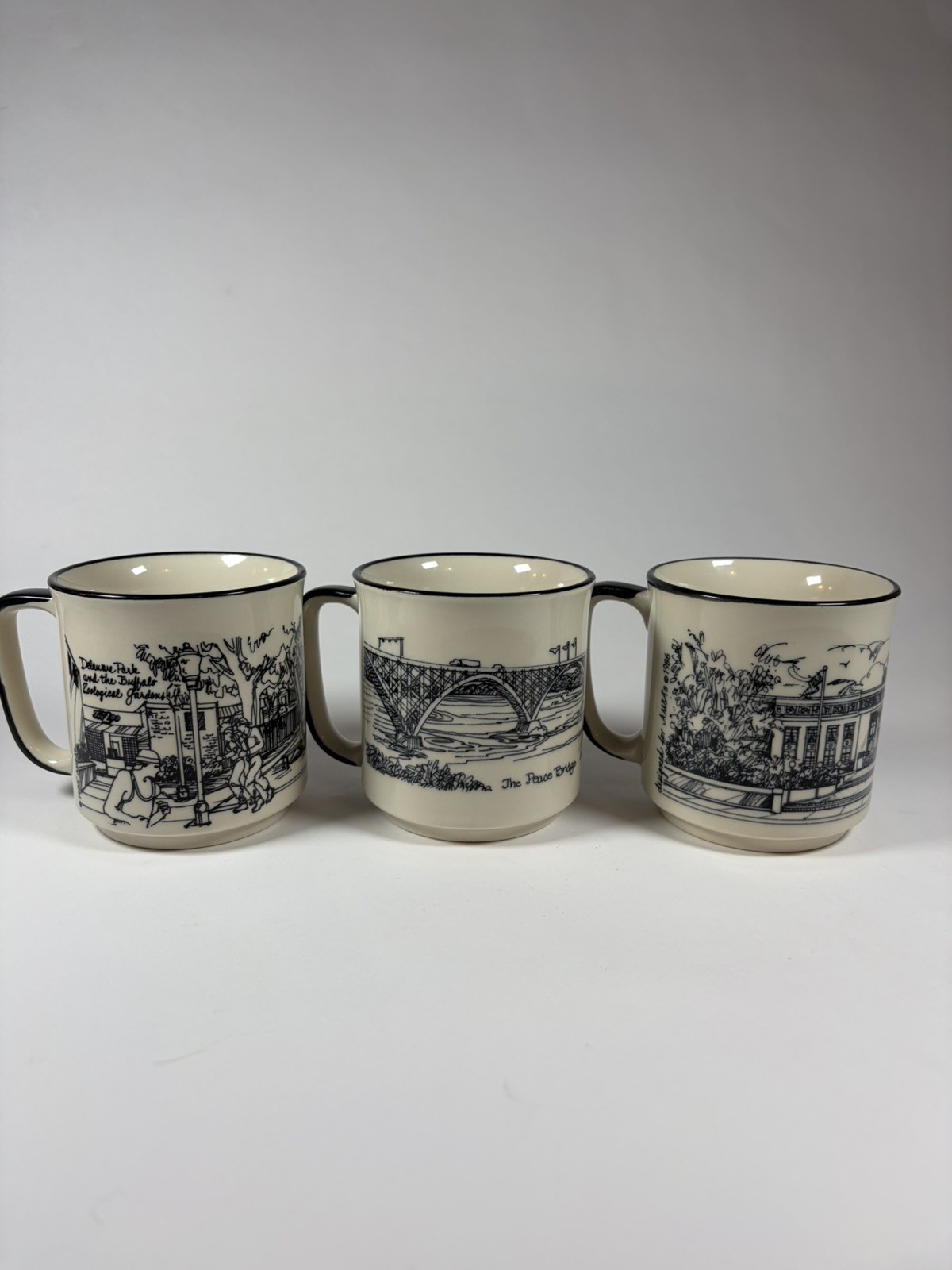 Vintage AM&A\'s Buffalo NY Erie County Historical Society Mug New York Sketch
