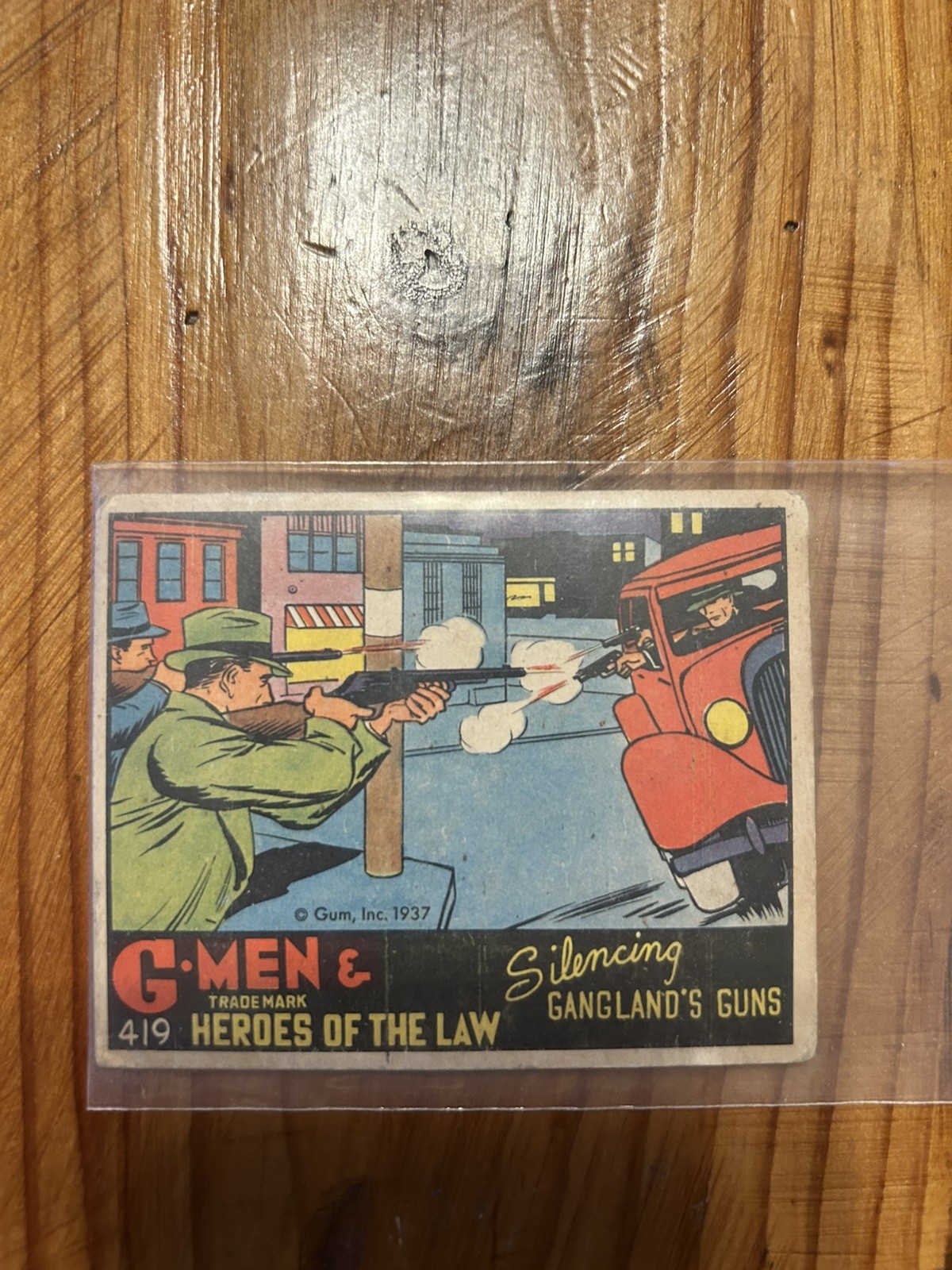 1937 Gum Inc G -Men & Heroes of the Law Non Sports Rare #419