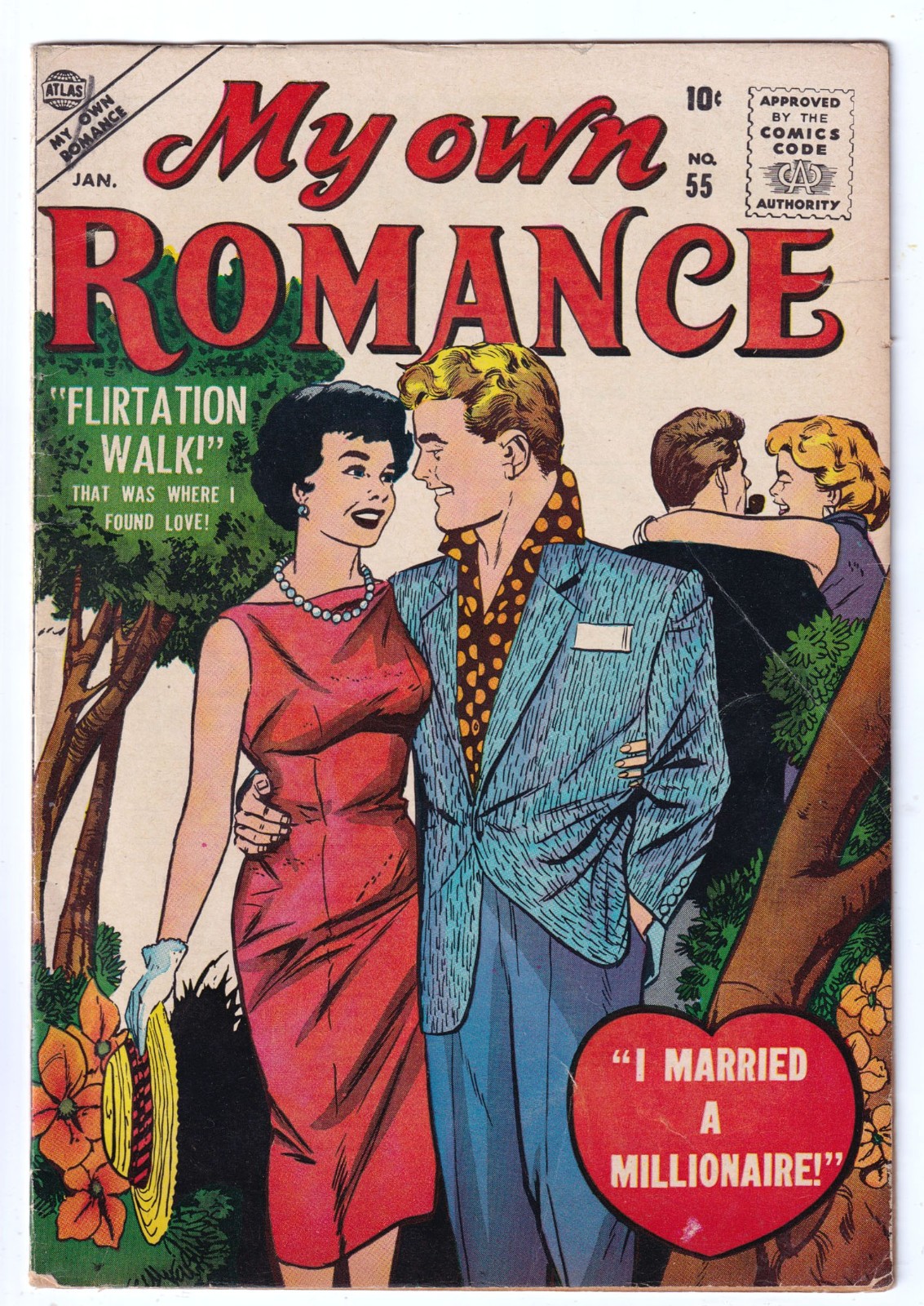 MY OWN ROMANCE 55 (1957 Atlas) Alex Toth art; RARE 3 CGCs, FINE 6.0