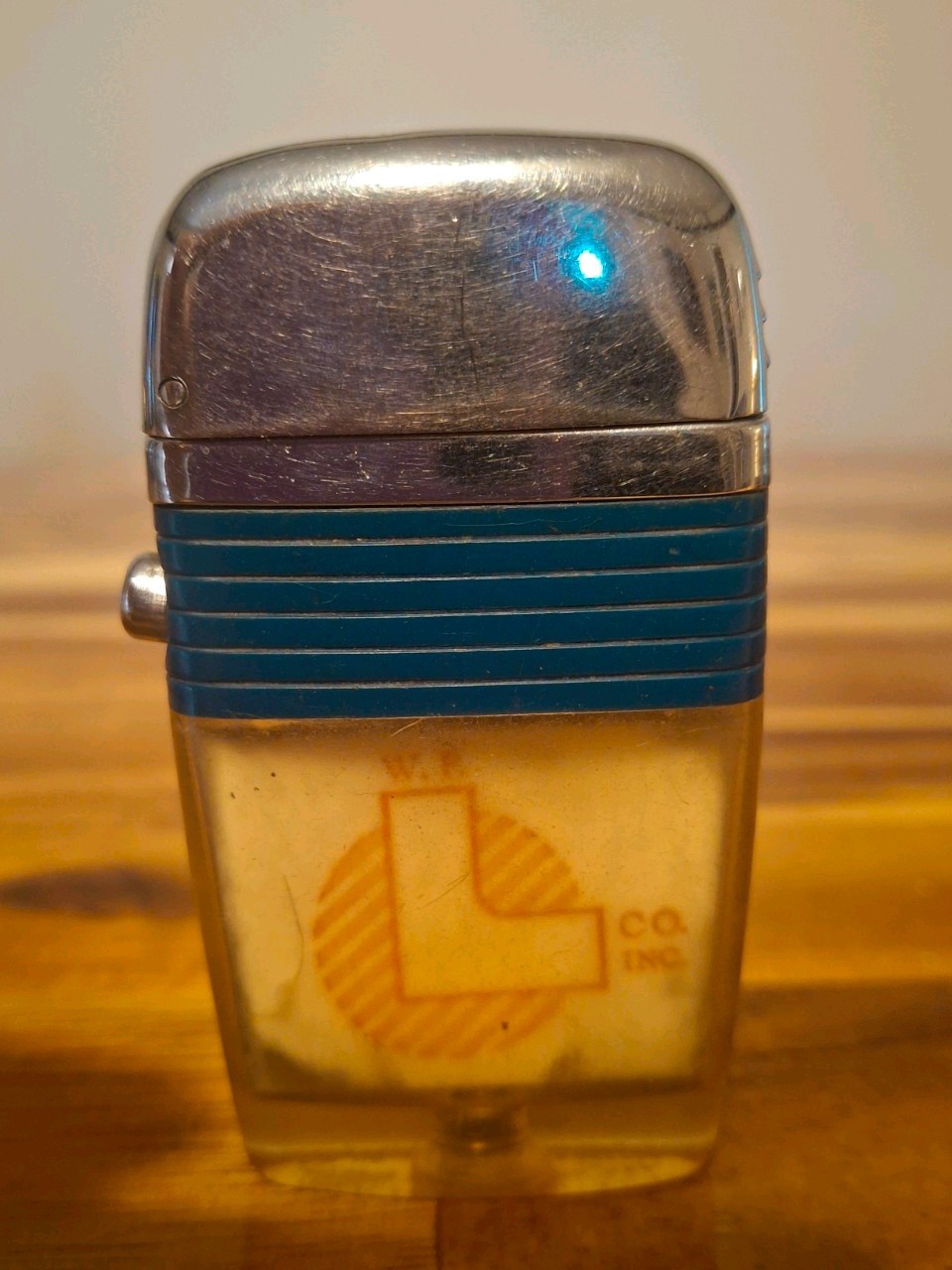 VTG 1960s Scripto Vu Lighter Advertising  Lynch Plumb/Heat Worcester MA Working
