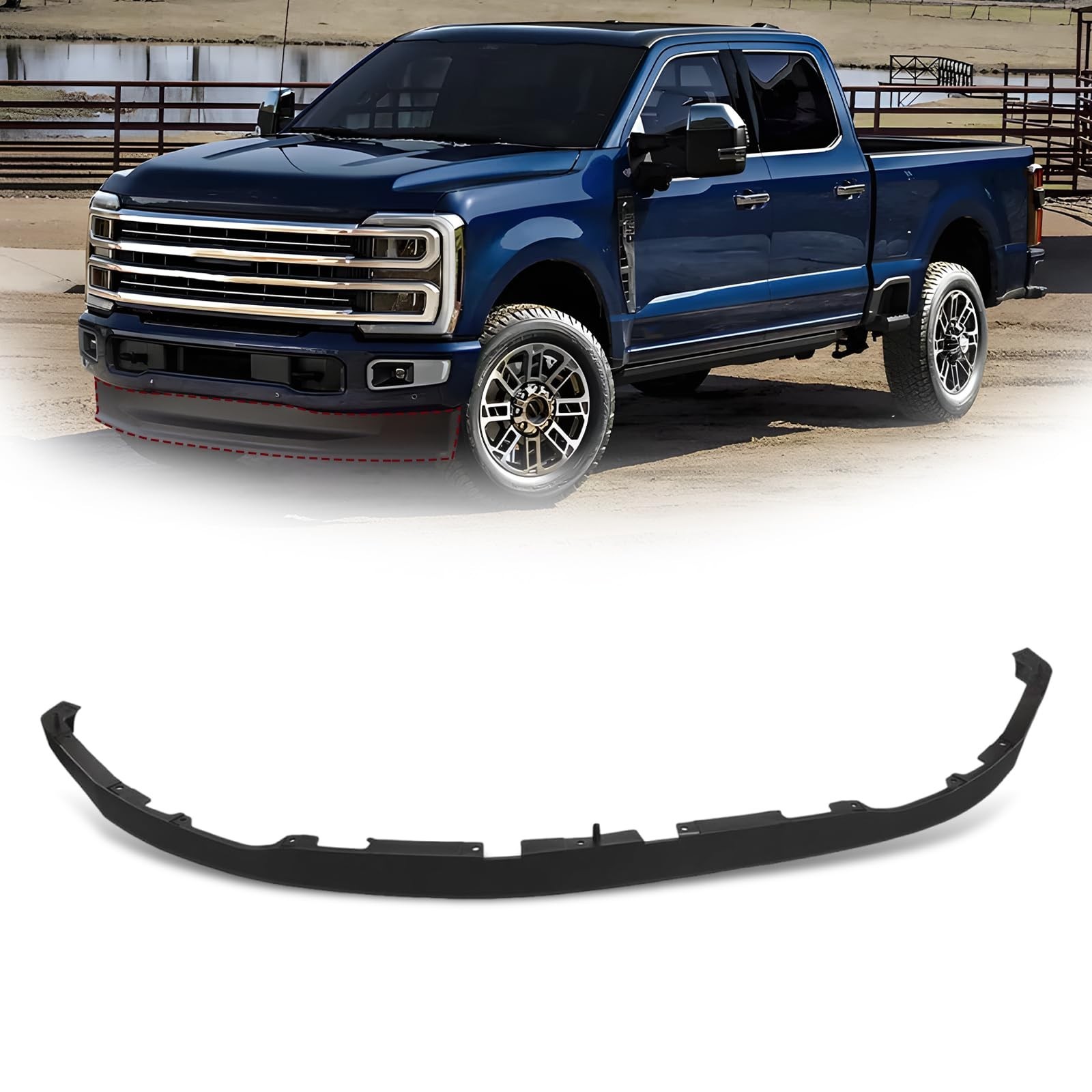 Front Bumper Valance Air Dam for 2023-2025 Ford F250 F350 Super Duty Tremor Front Bumper Valance Air Dam for 2023-2025 Ford F250 F350 Super Duty Tremor