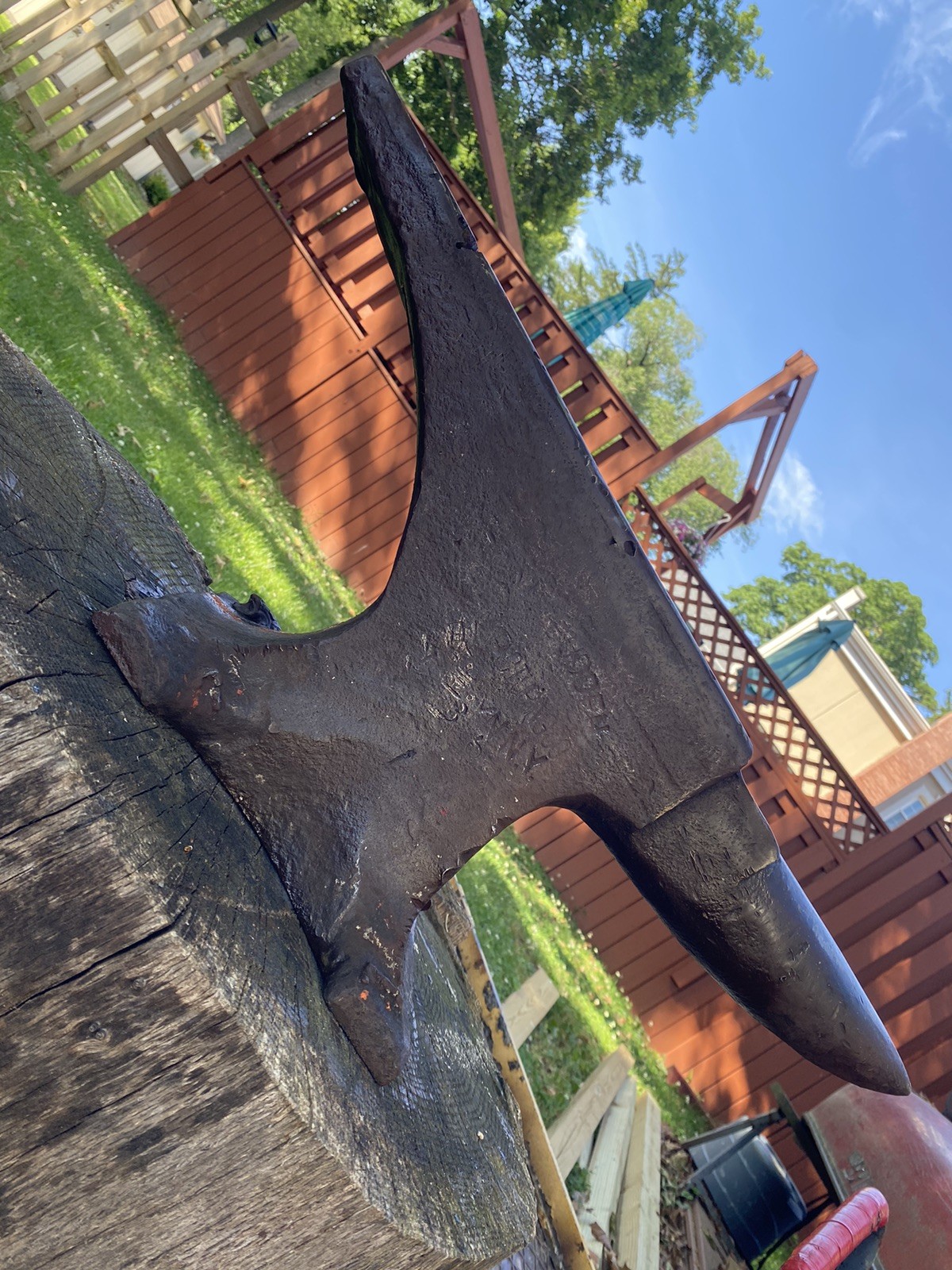 Hay Budden Blacksmith Antique Anvil 26.5 Long 185 Lbs BIG Brooklyn NY SEE VIDEO
