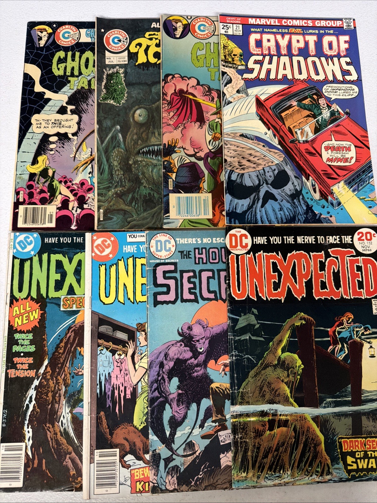 DC Marvel Charlton Bronze Age HORROR Lot 8 Comics 1st Print 1970s Lot #4 *Z2