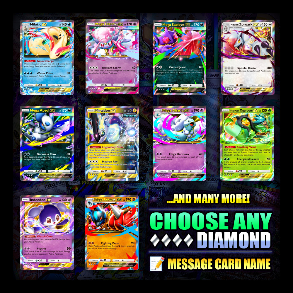 ✅ Pokemon TCG Pocket - Choose Any Diamond 🔷 1 to 4 🔷 English - Fast Trade