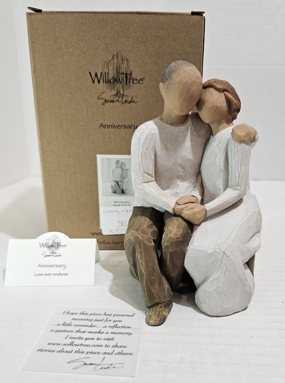 NEW Willow Tree ANNIVERSARY Sitting Couple Figurine Seated DEMDACO Susan Lordi 
