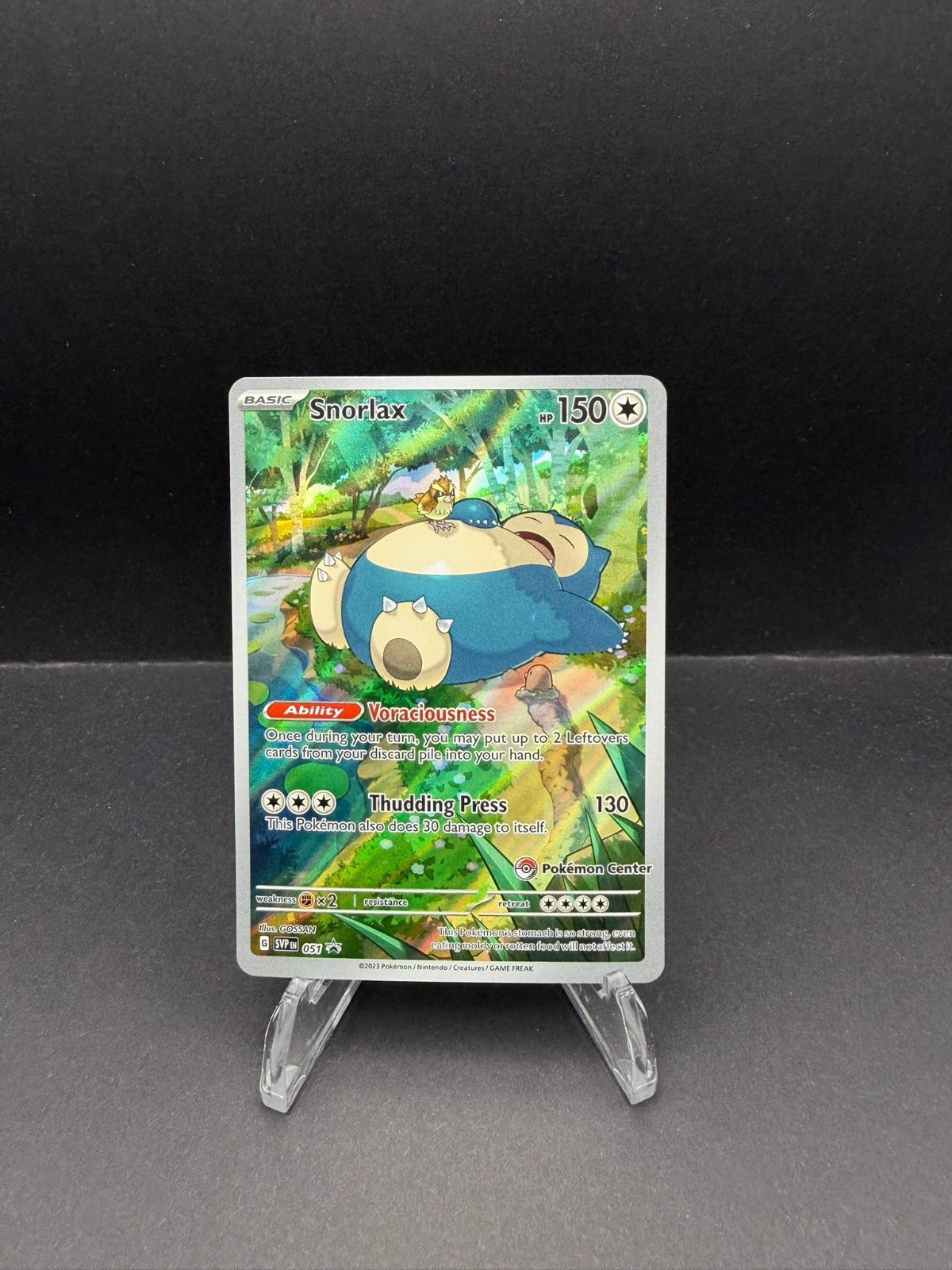 Snorlax 051 SV Scarlet & Violet Promo Cards - Pokemon Center Promo 151 - LP
