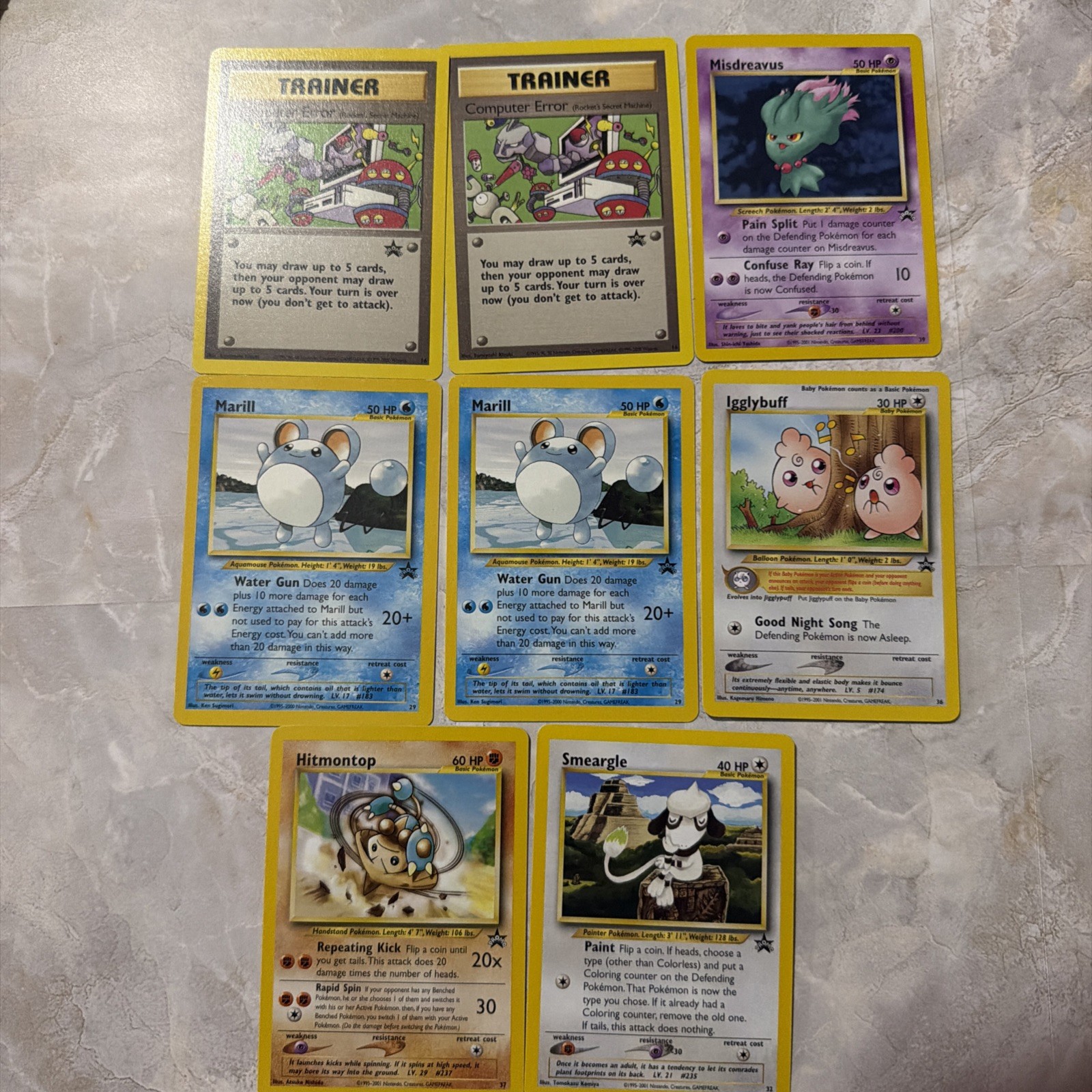 Lot Of 8 WOTC Black Star Promos