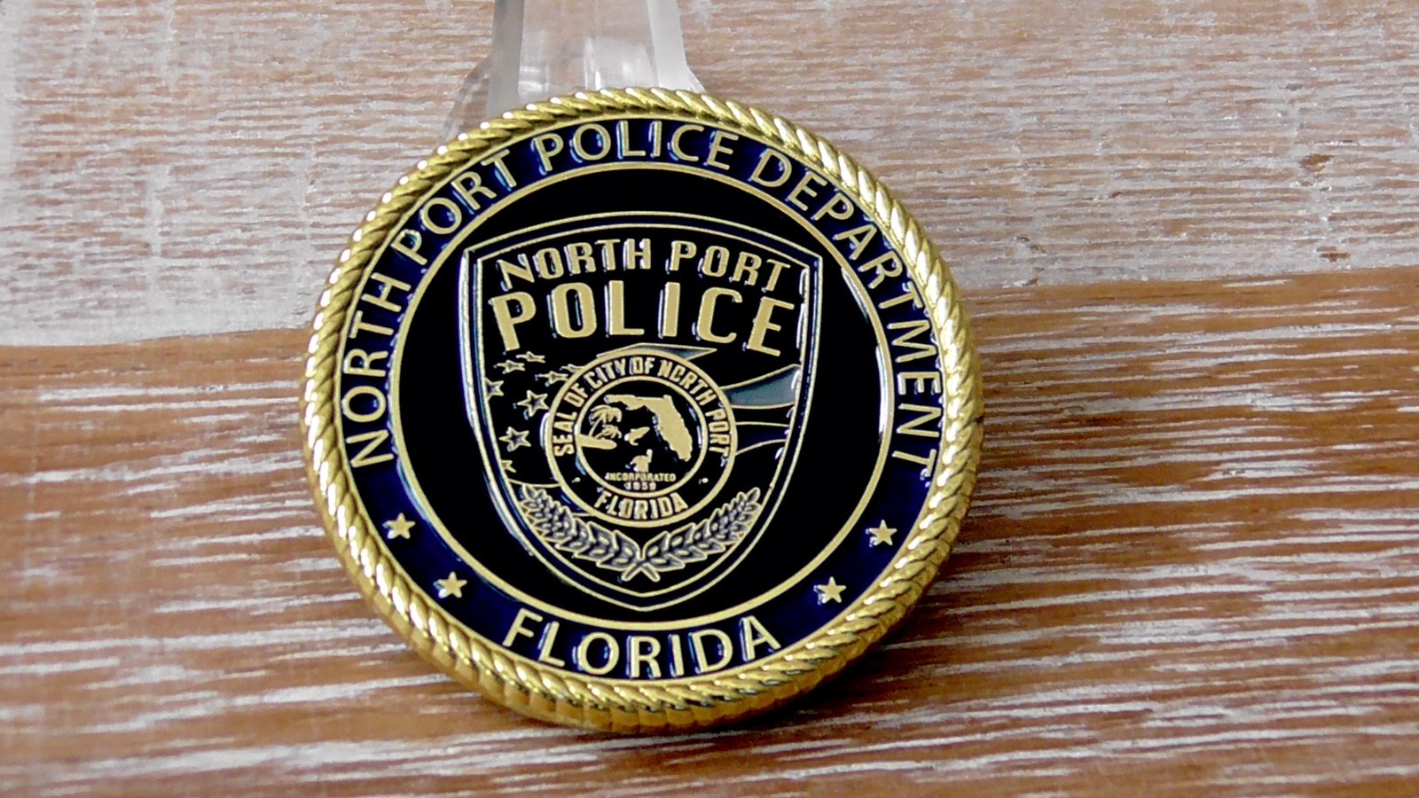 North Port Police Department Florida Deputy Chief Of Police Challenge Coin #G274