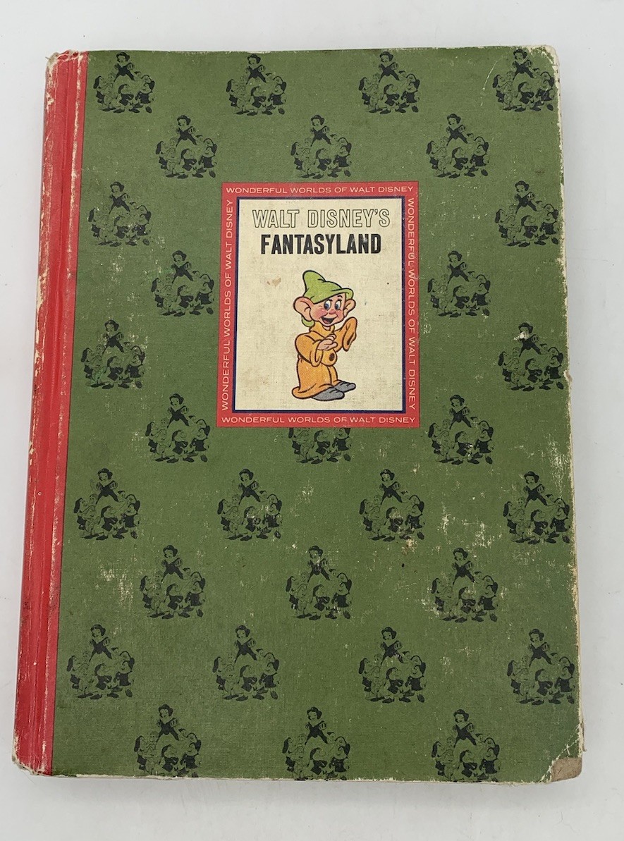Walt Disney Fantasyland Book Wonderful Worlds Golden Press Vintage 1965