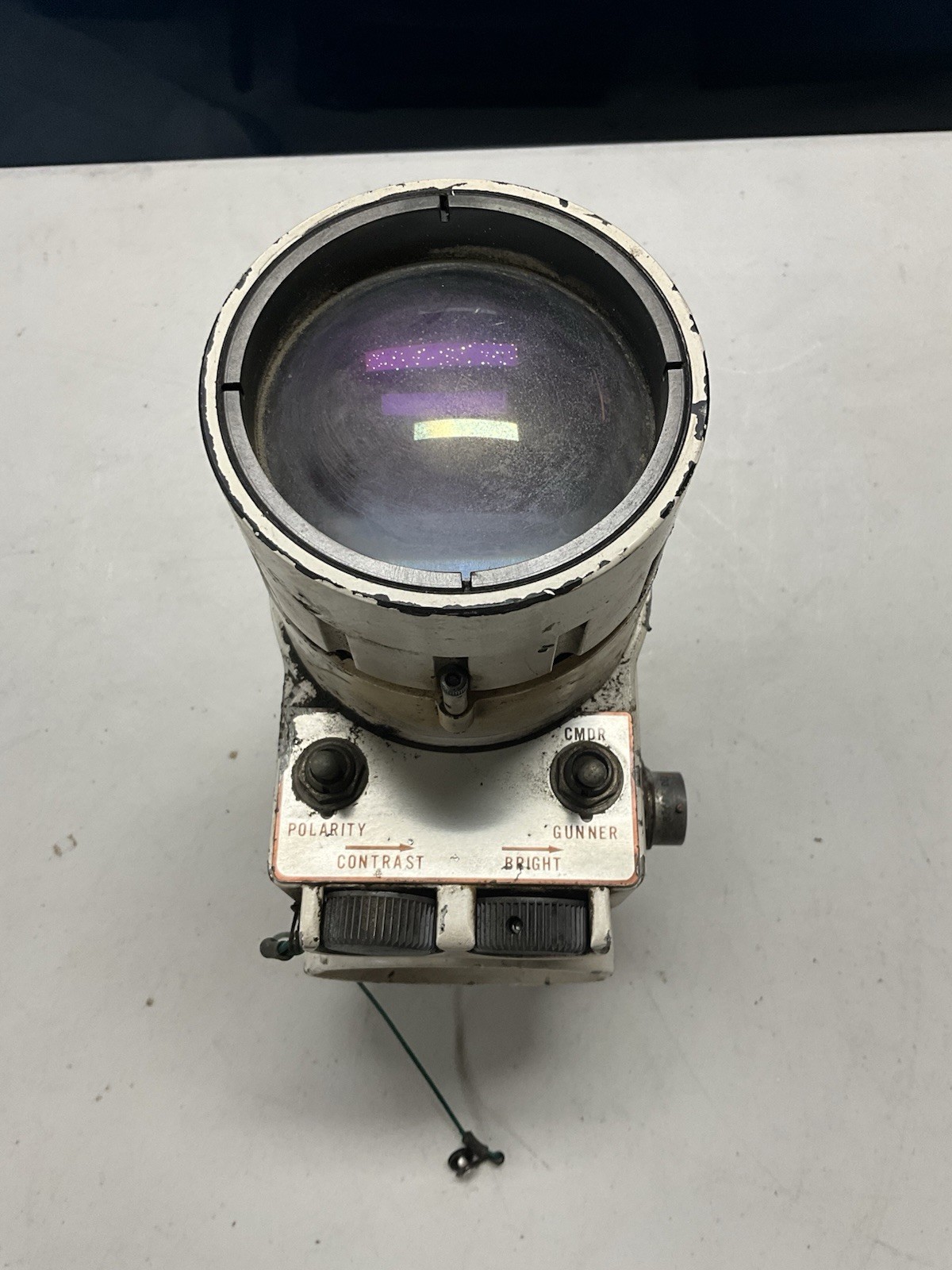 VINTAGE MILITARY GUNNER LENS CMDR GUNNER POLARITY CONTRAST BRIGHT MODULE ASSY