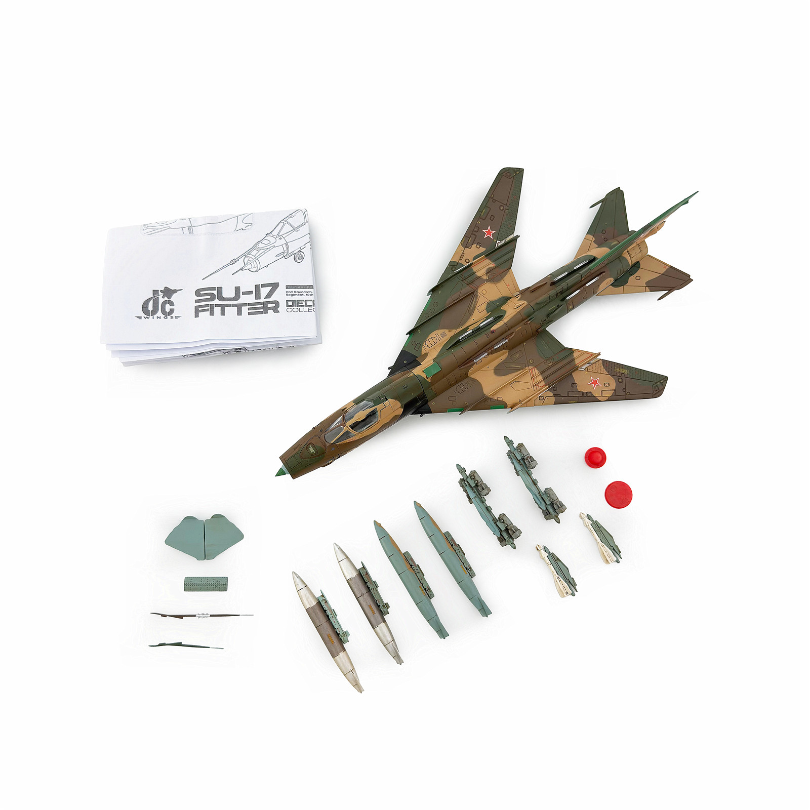 JC Wings 1/72 Su SU-17 Fitter Bomber Metal Model Fighter Collection Toy In Stock