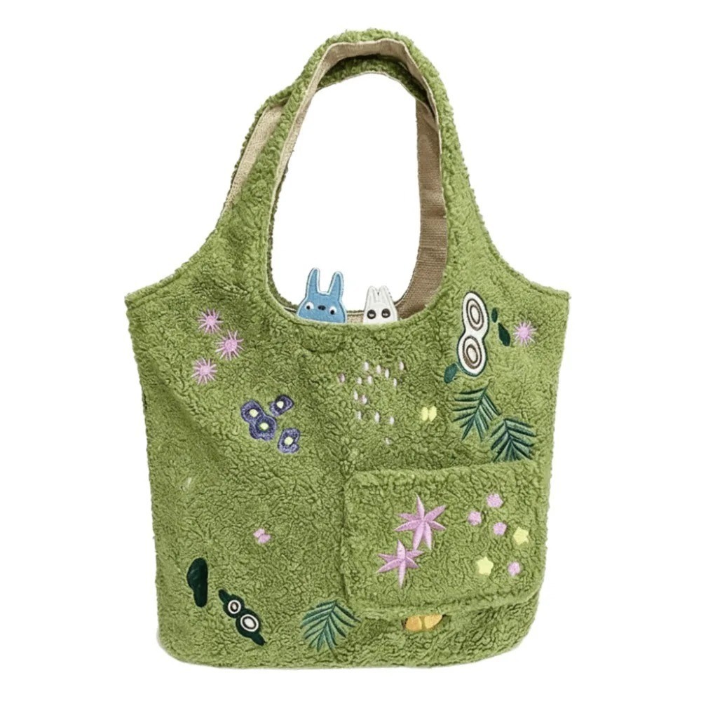 Ghibli Park Limited My Neighbor Totoro Reversible Tote Bag Green Japan NEW