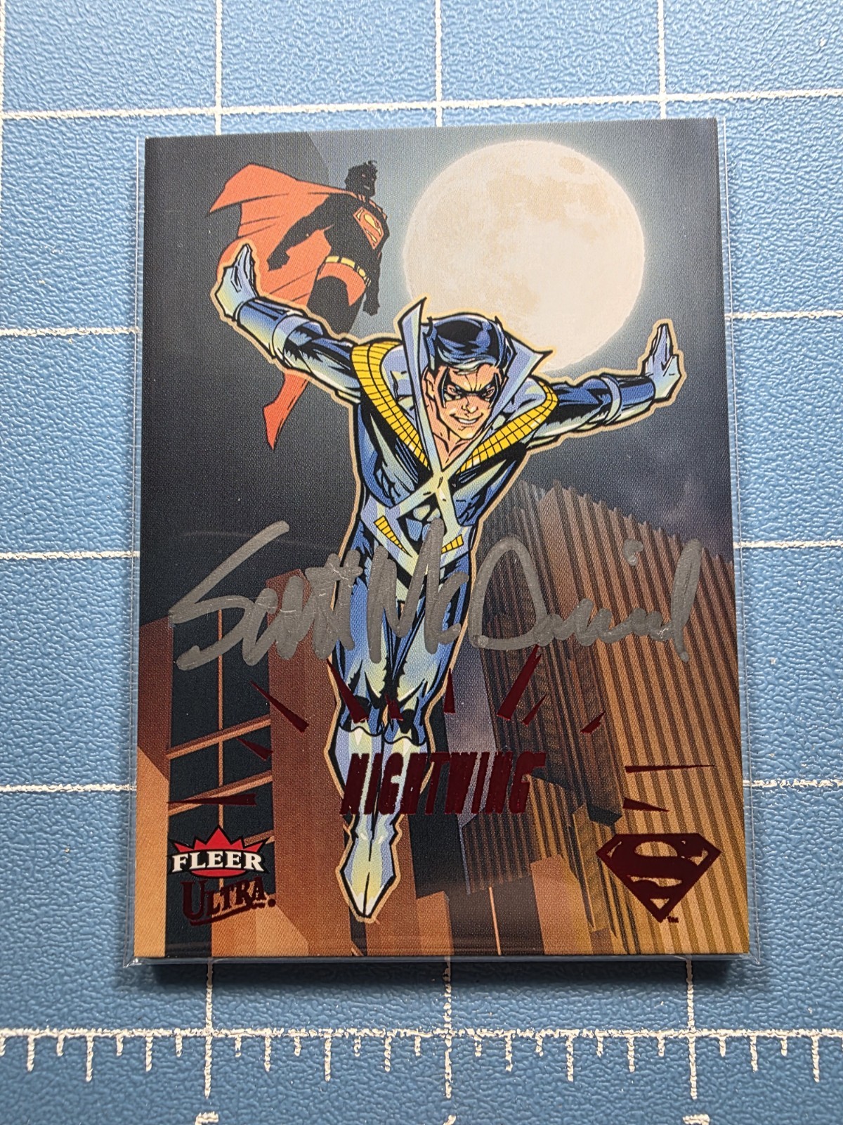 2026 Fleer Ultra Superman - Nightwing #29 - Red Auto Parallel 02/92 - Card