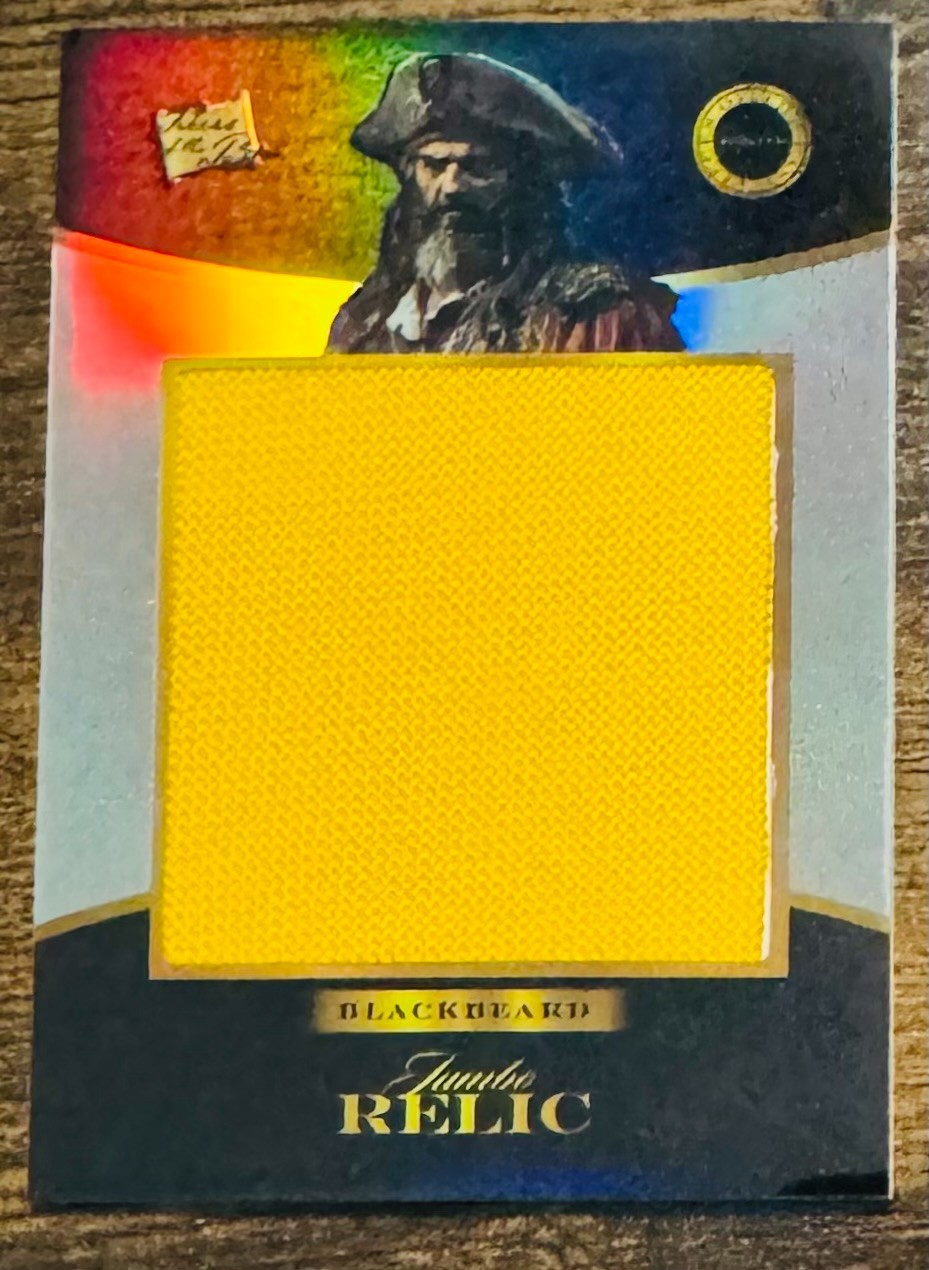 Pieces Of The Past Pirates Edition 2025. Blackbeard Cloth Relic Card #661