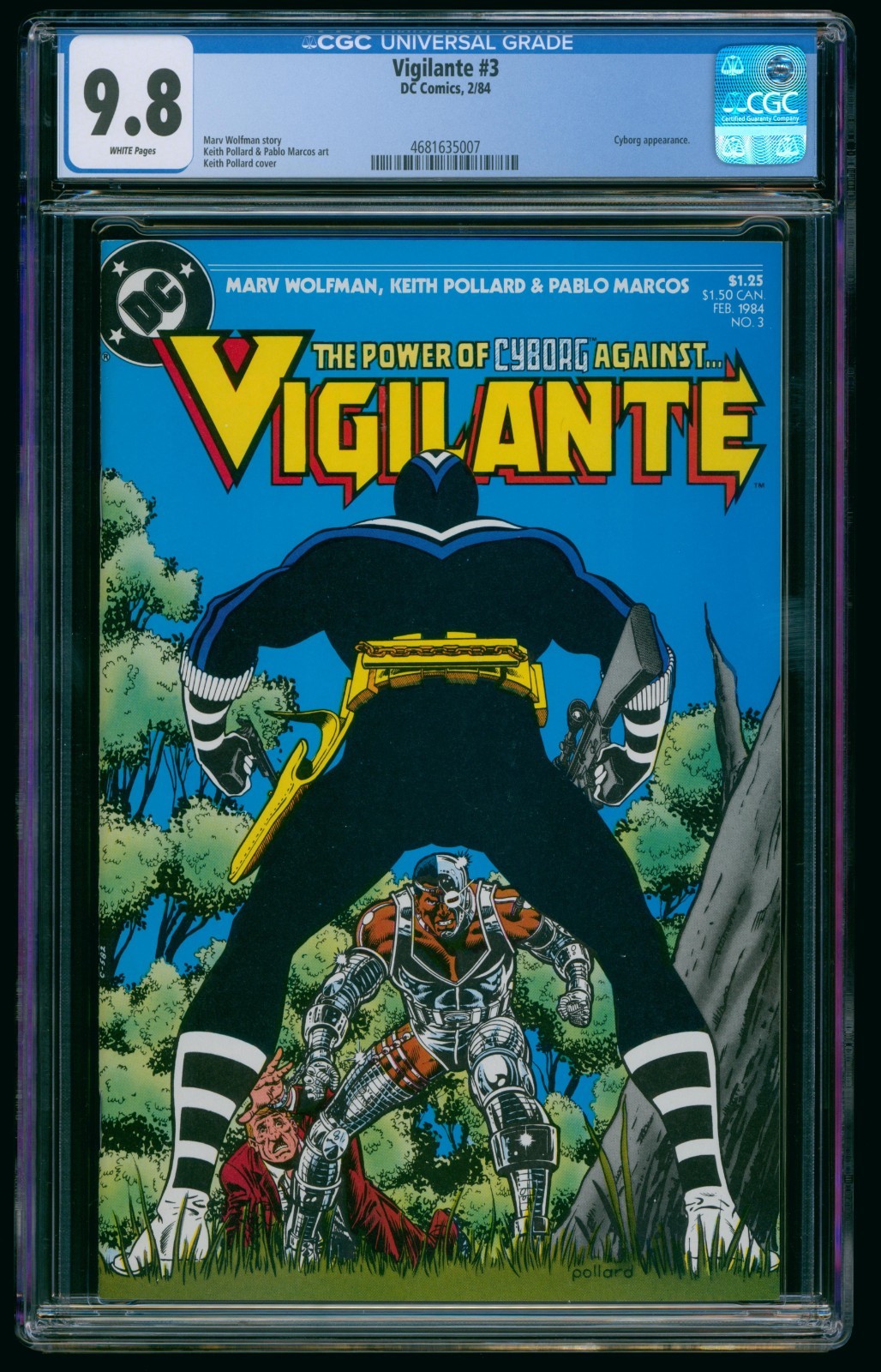VIGILANTE #3 (1984) CGC 9.8 DC COMICS WHITE PAGES
