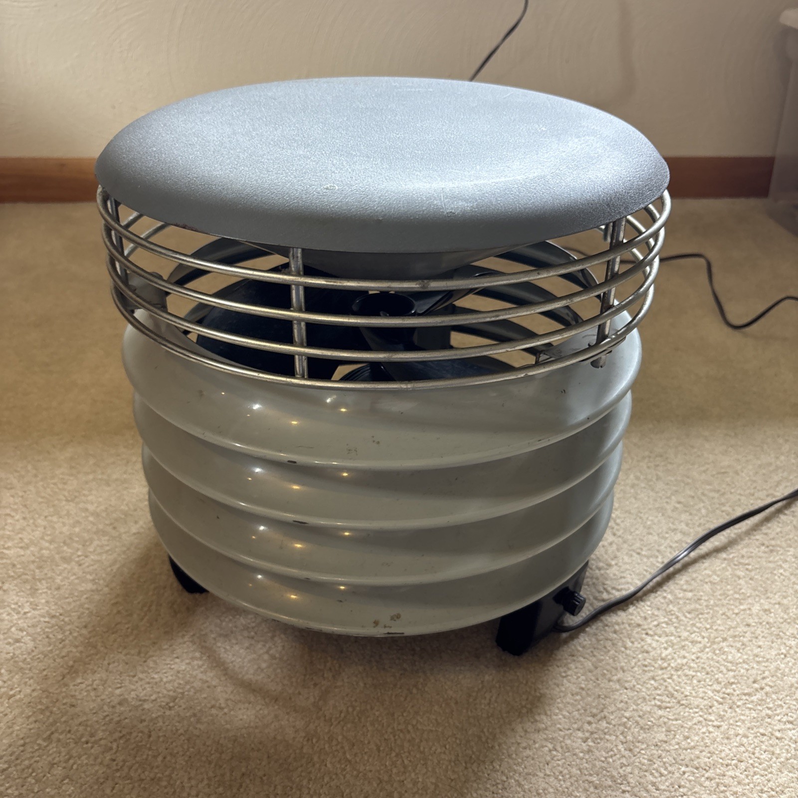 Vtg Westinghouse 10DA2 Electric Hassock Fan | Gray Westinghouse Ottoman Fan 