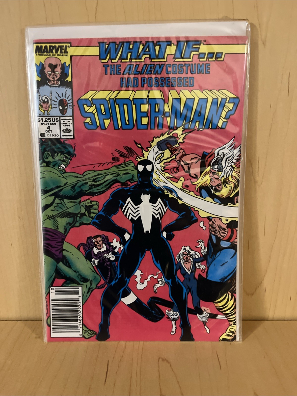 What If...? #4 (Marvel Comics 1989) Alien Costume Possessed Spider-Man
