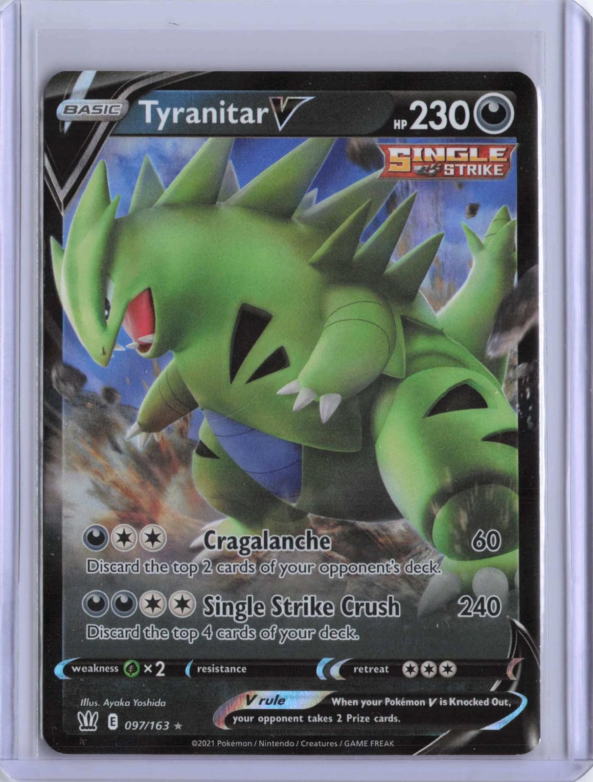 SWSH05: Battle Styles #097/163 Tyranitar V