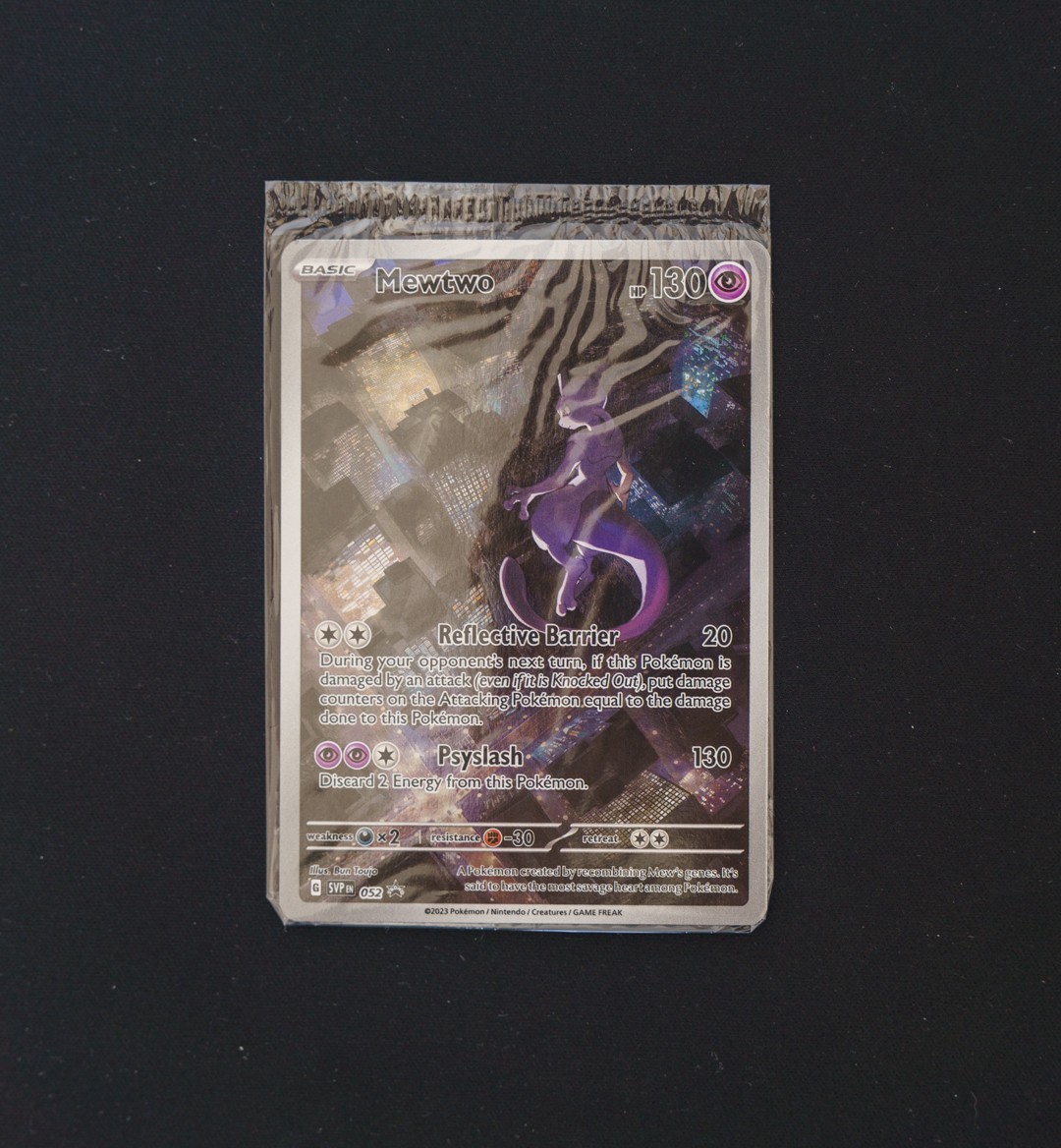 Pokemon Mewtwo SVP 052 Scarlet Violet Black Star Promo Sealed Near Mint Holo