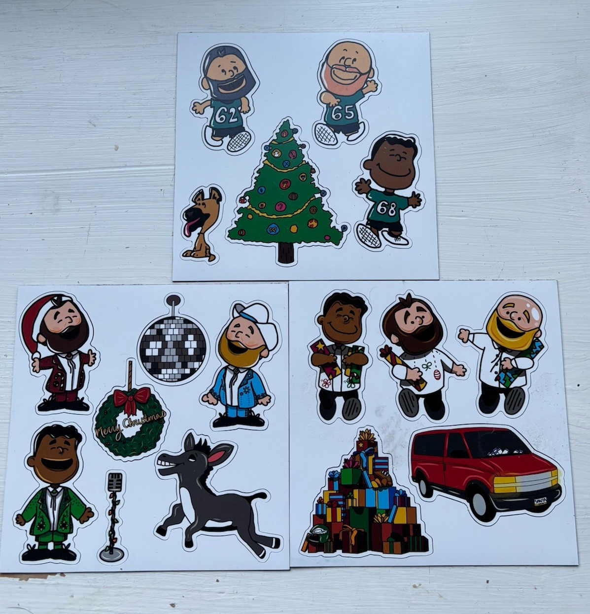 A Philly Special Christmas Character Magnets Limited Edition - Complete Set HTF