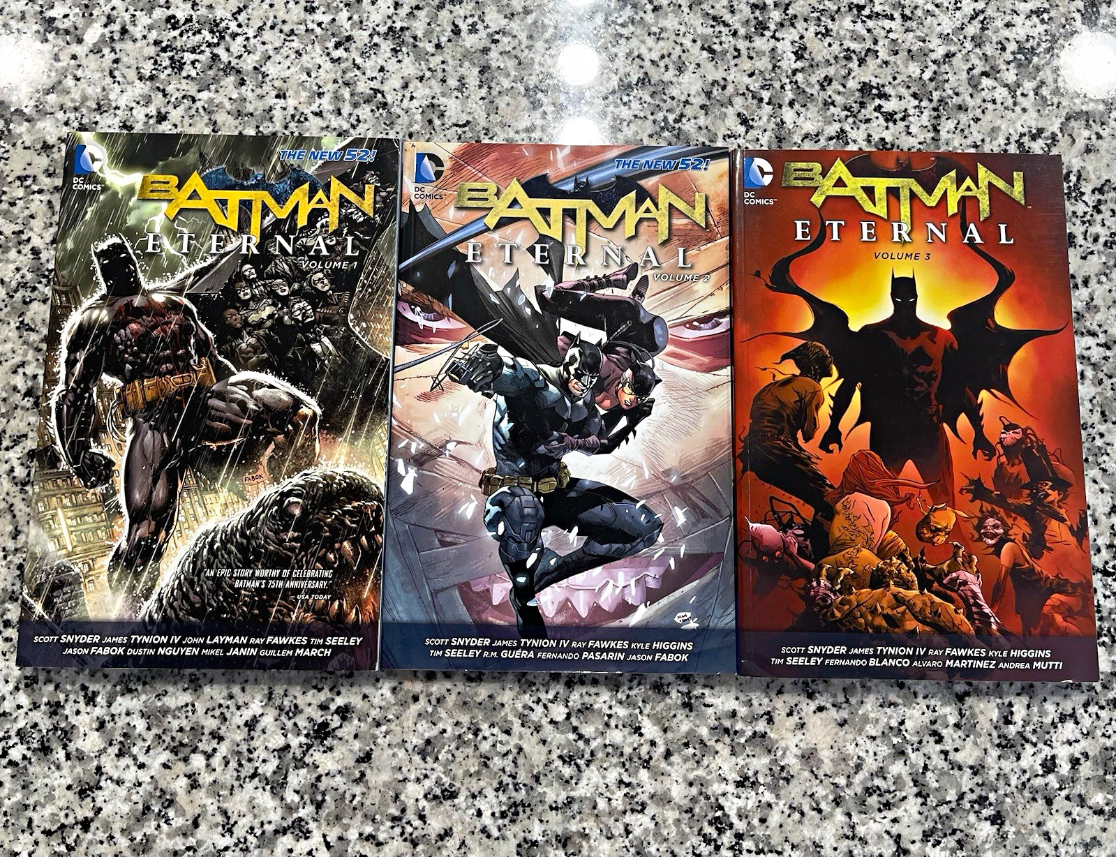 DC Comics Batman Eternal Vol 1-3 Trade Paperback Complete Set Scott Snyder, TPB