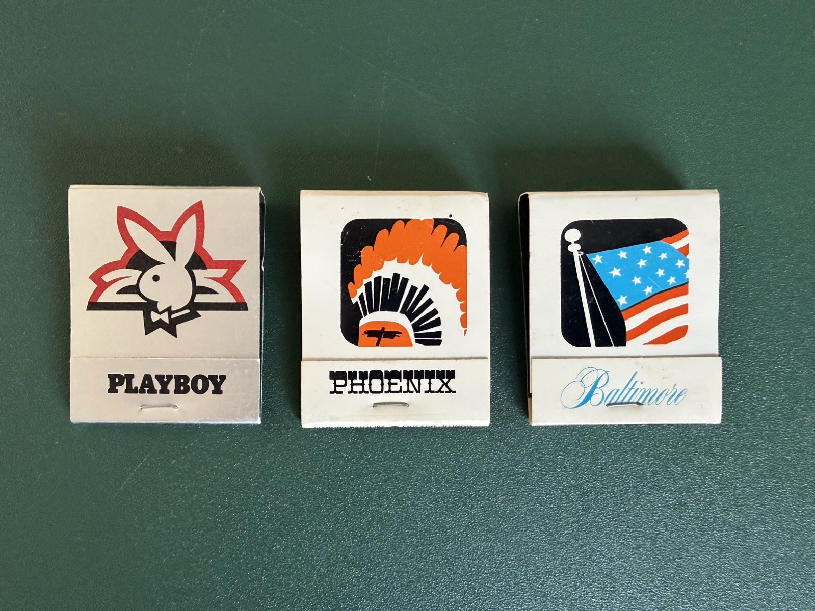 Vintage The Playboy Club Bunny Logo 60’s-70’s Matchbooks Lot of 3 all Un-Struck