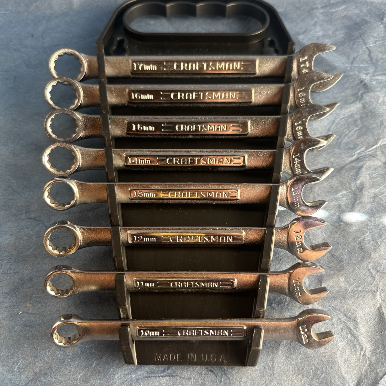Craftsman 8-Piece Metric Wrench VA Set, 10mm-17mm with Storage Case, USA Forged