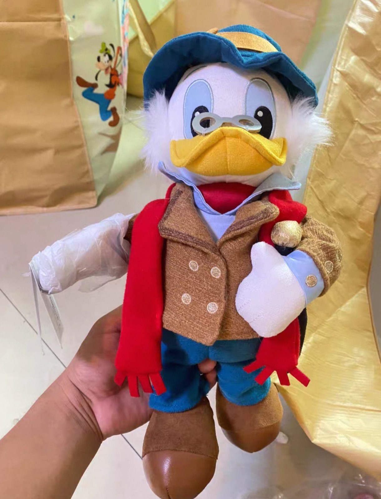 Official Shanghai Disney Resort Scrooge McDuck Explorer Outfit Plush Doll