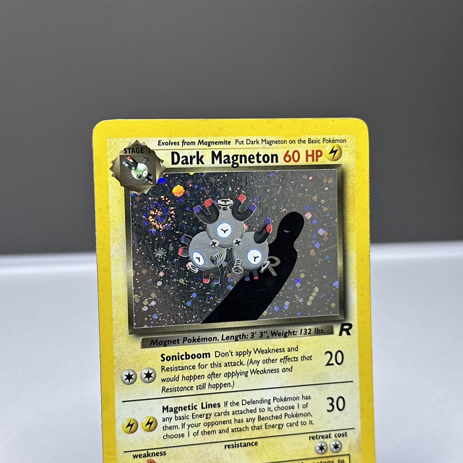 Pokemon *SWIRL* DARK MAGNETON 11/82 - TEAM ROCKET SET HOLO - LP
