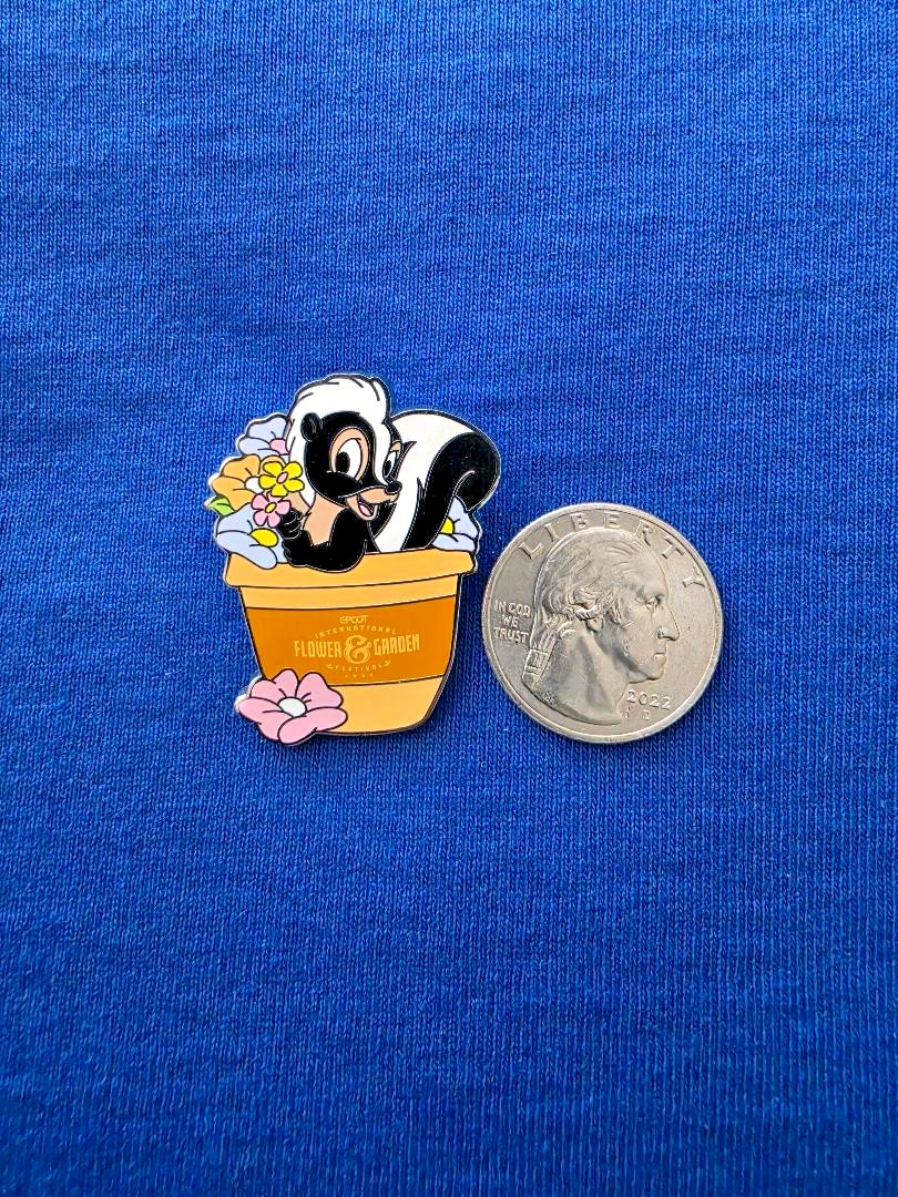 Flower the Skunk - Epcot Flower and Garden 2024 - Mystery - Bambi DISNEY PIN