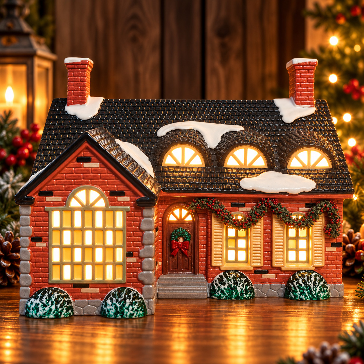 Dept 56 Snow Village Stonehurst House 1988 #51403 Retired Lighted Original Box