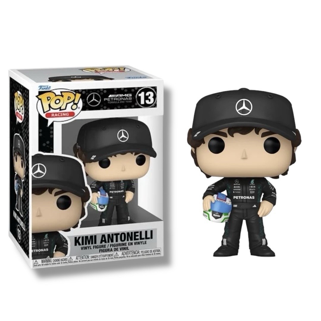 Funko Pop F1 Formula One F1 Kimi Antonelli With Helmet Vinyl #13 DMGD BOX READ