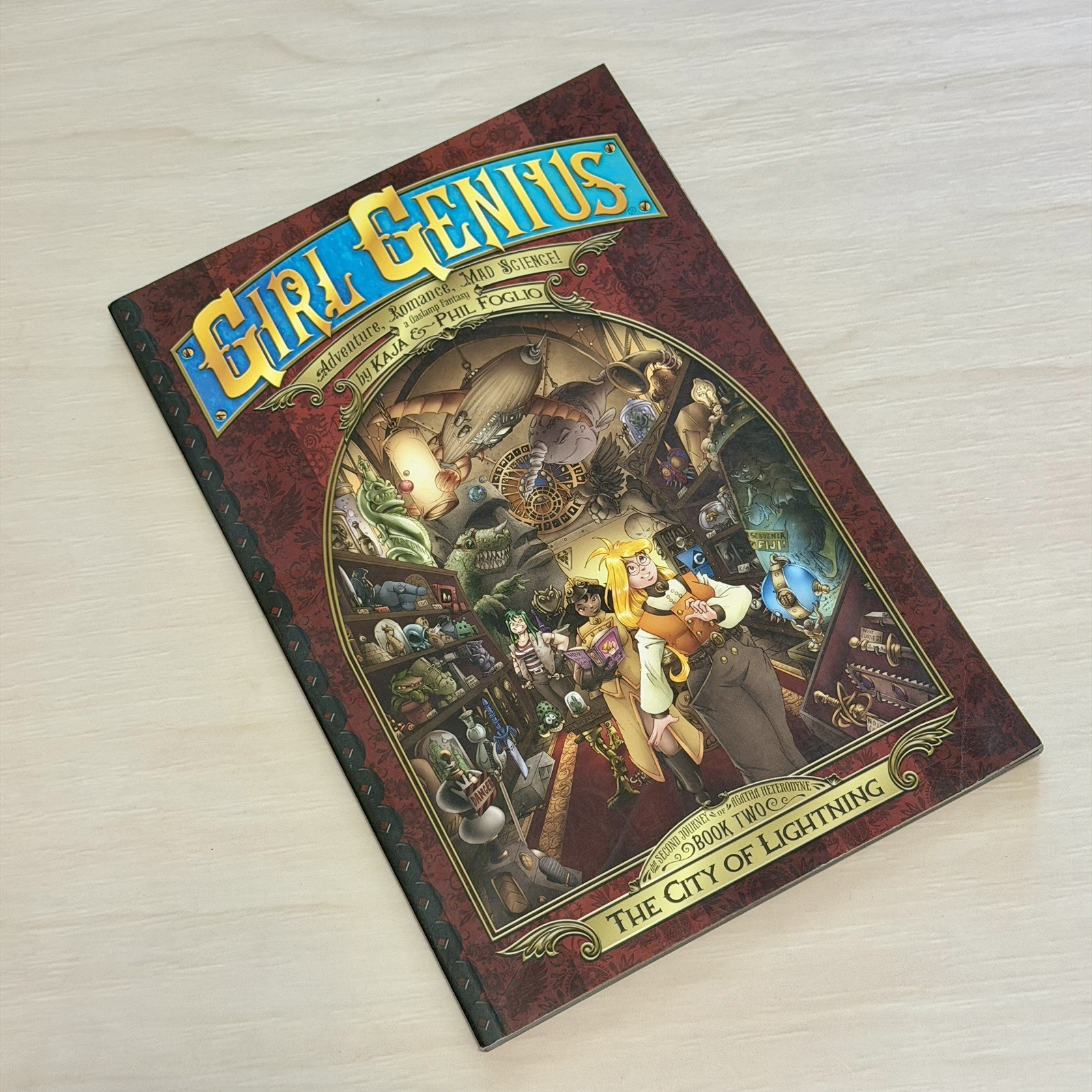 Girl Genius: Second Journey Book 2: The City of Lightning Kaja & Phil Foglio EUC