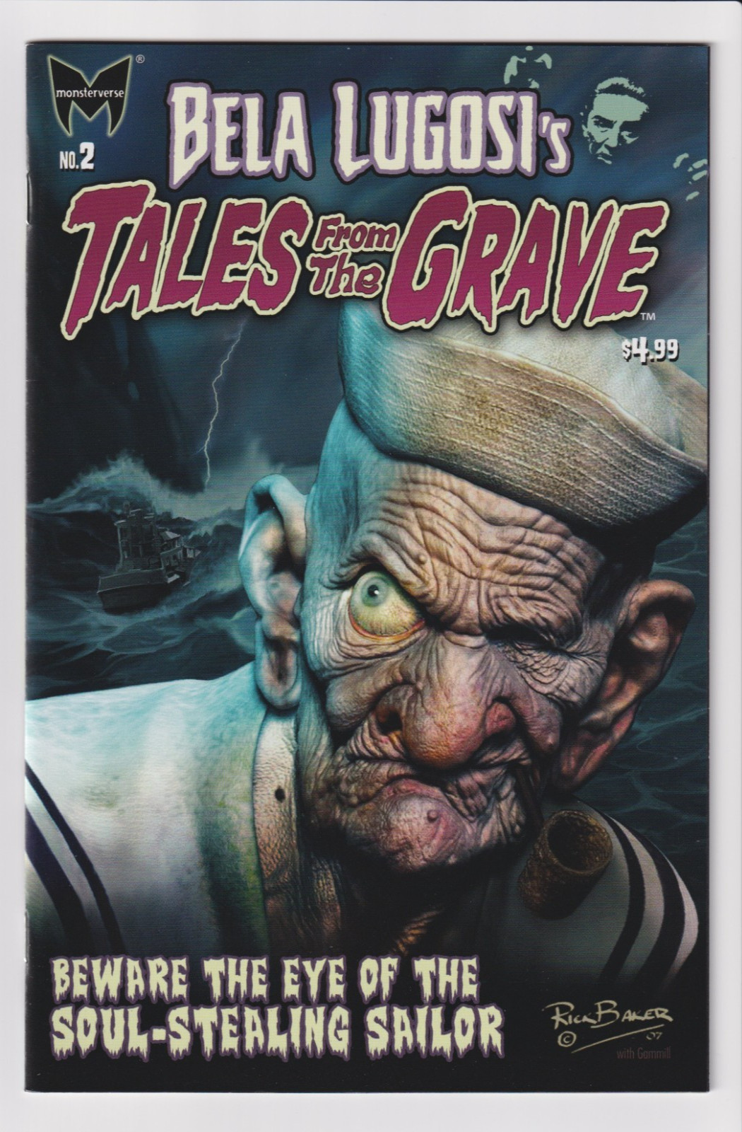 BELA LUGOSI'S TALES FROM THE GRAVE #2 RICK BAKER POPEYE VARIANT VF/NM 2012