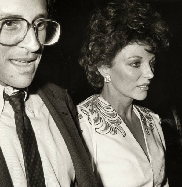 Morgan Mason Joan Collins at Octopussy Screening June 10 1983 at T- Old Photo